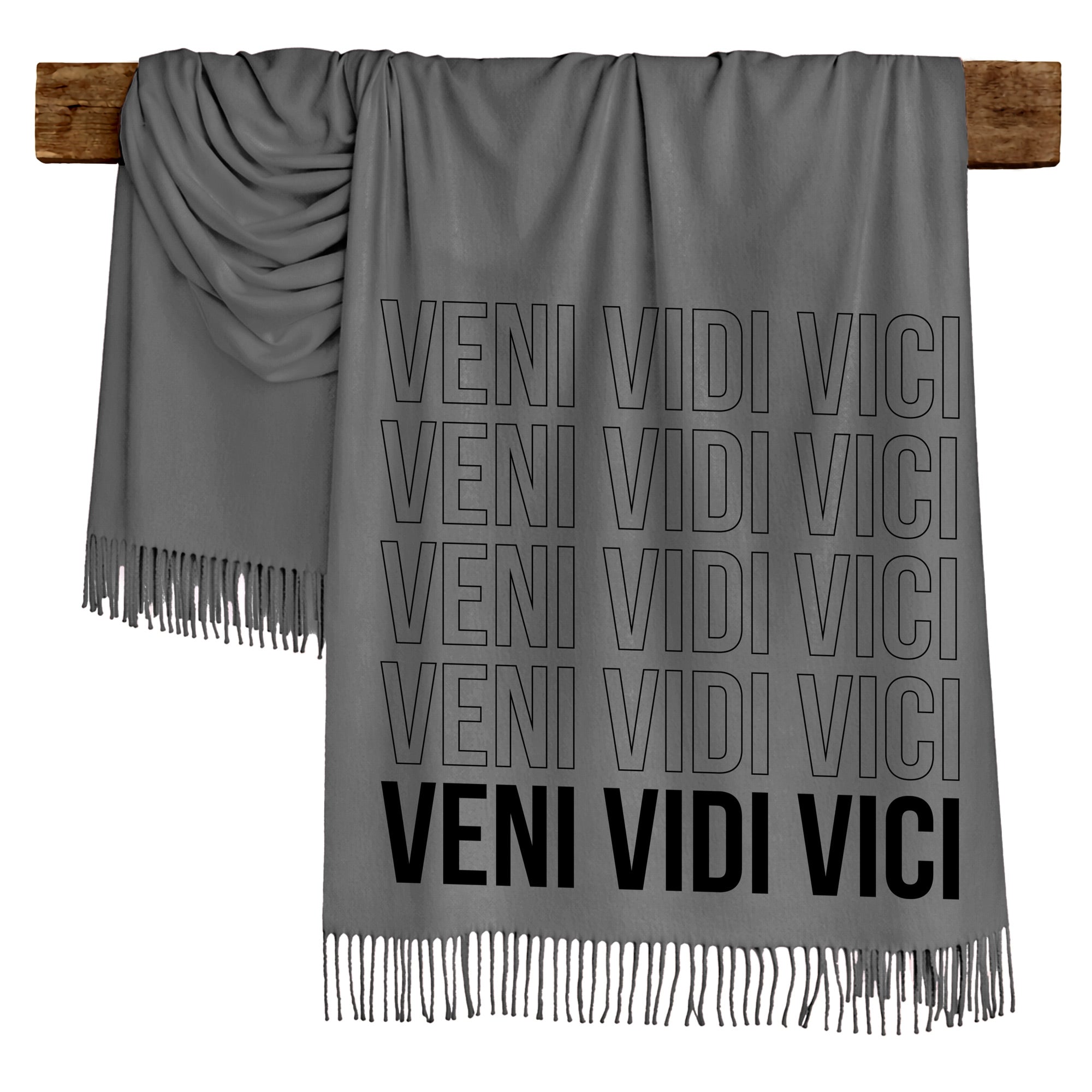 VENI, VIDI, VICI - Scarf , Black Font