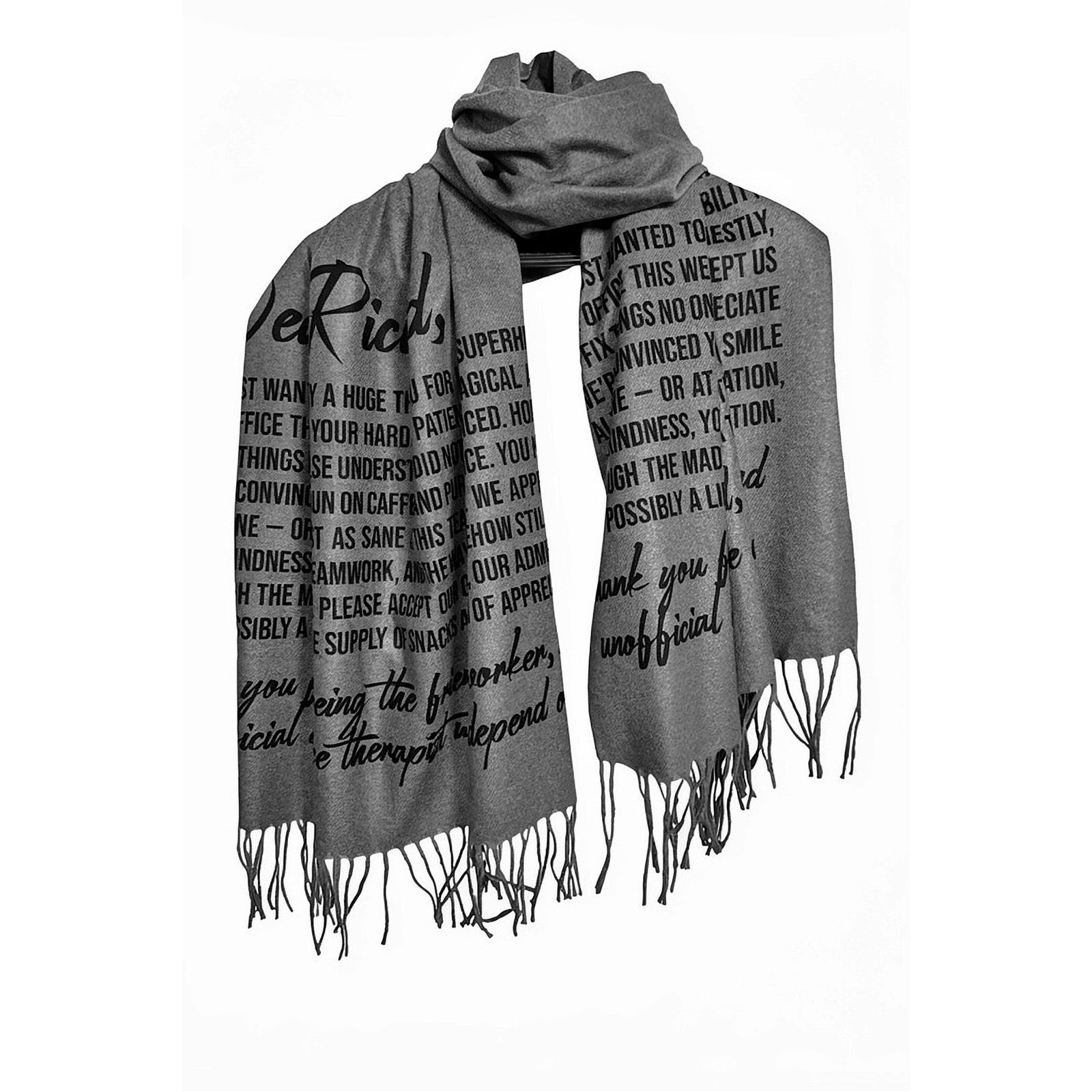 Bold Script Scarf