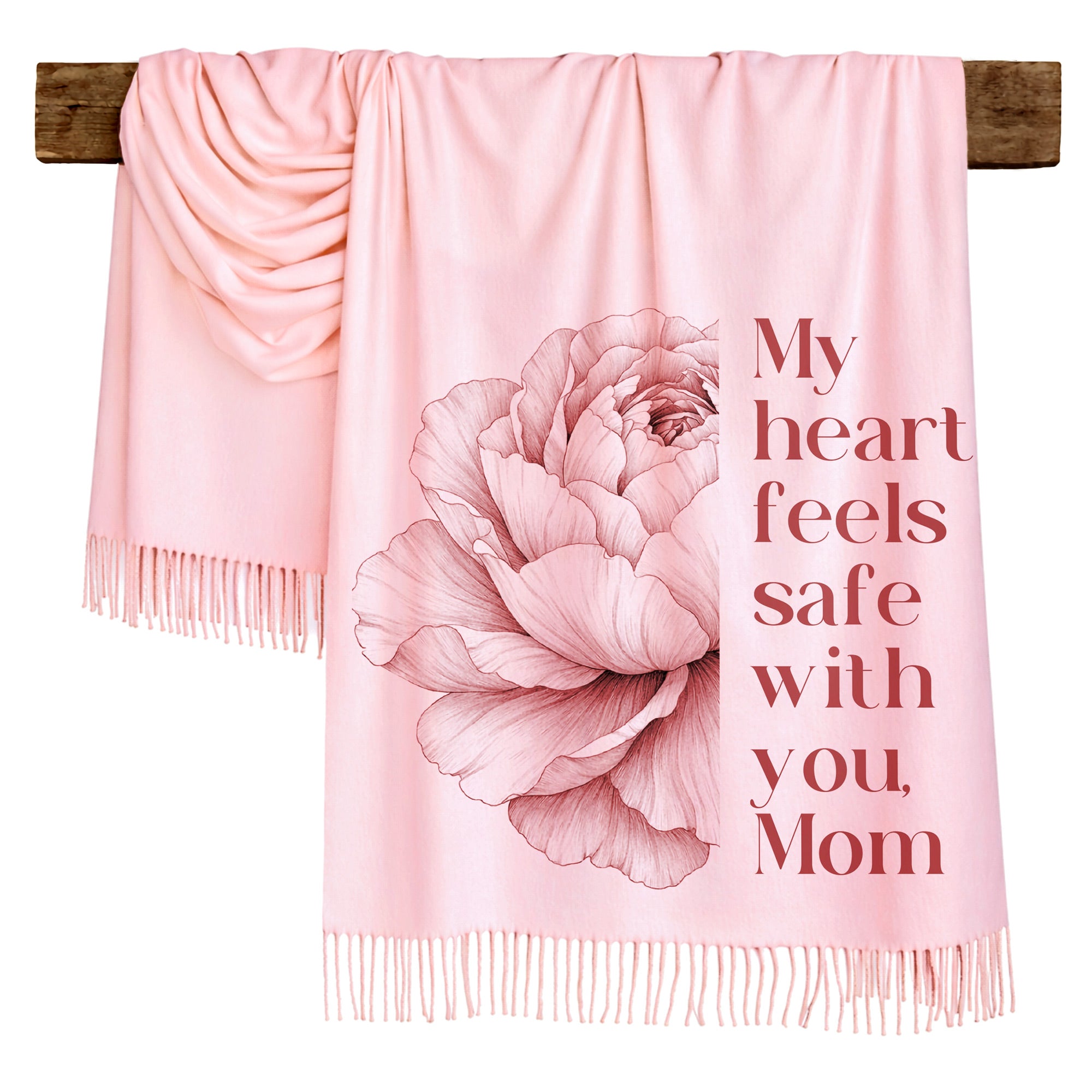 Blush Peony Love Scarf for Mom