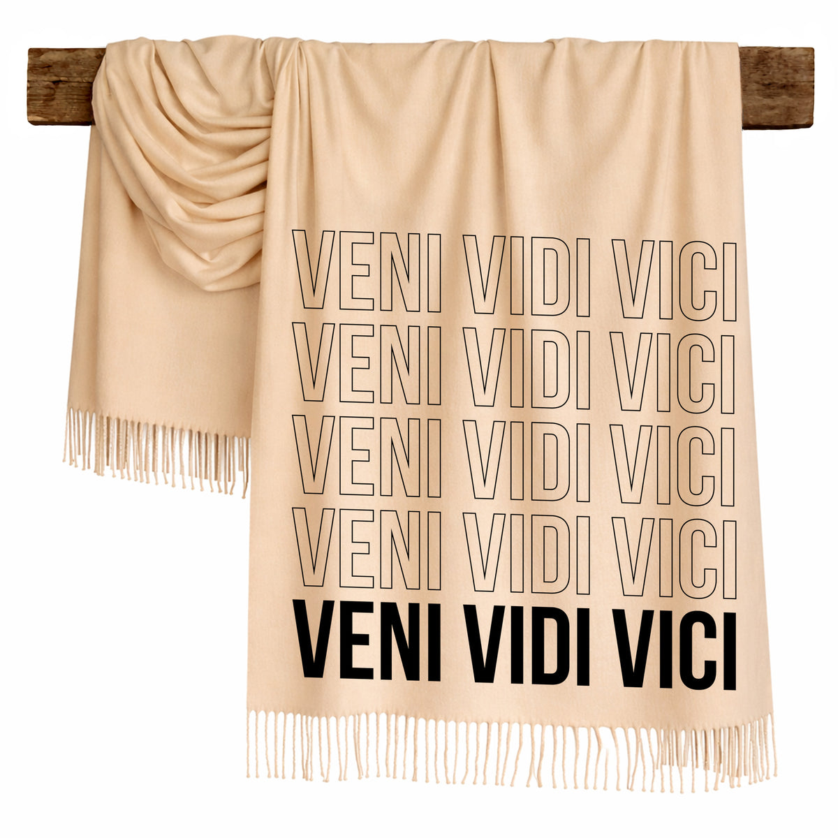 VENI, VIDI, VICI - Scarf , Black Font