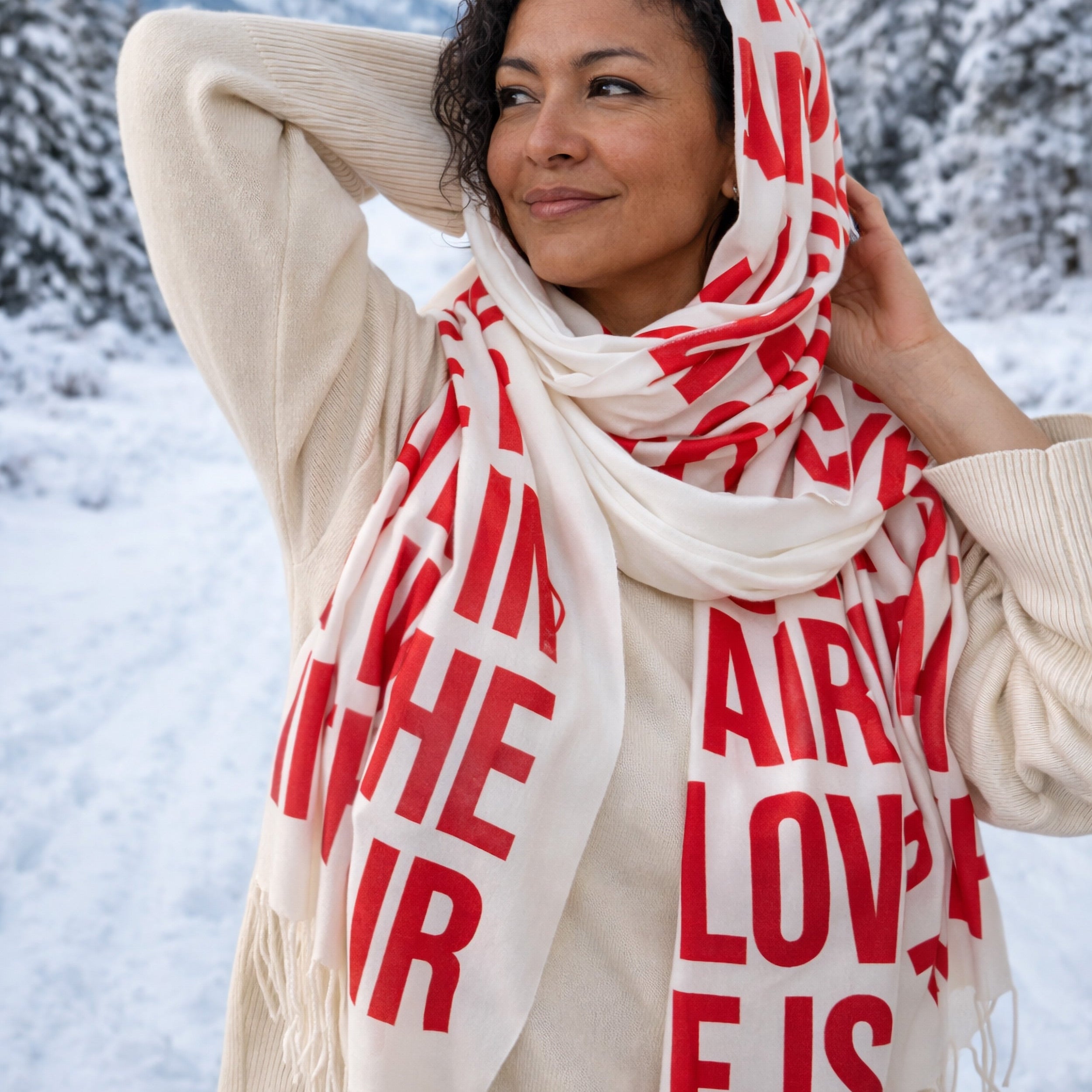 Statement Text Scarf