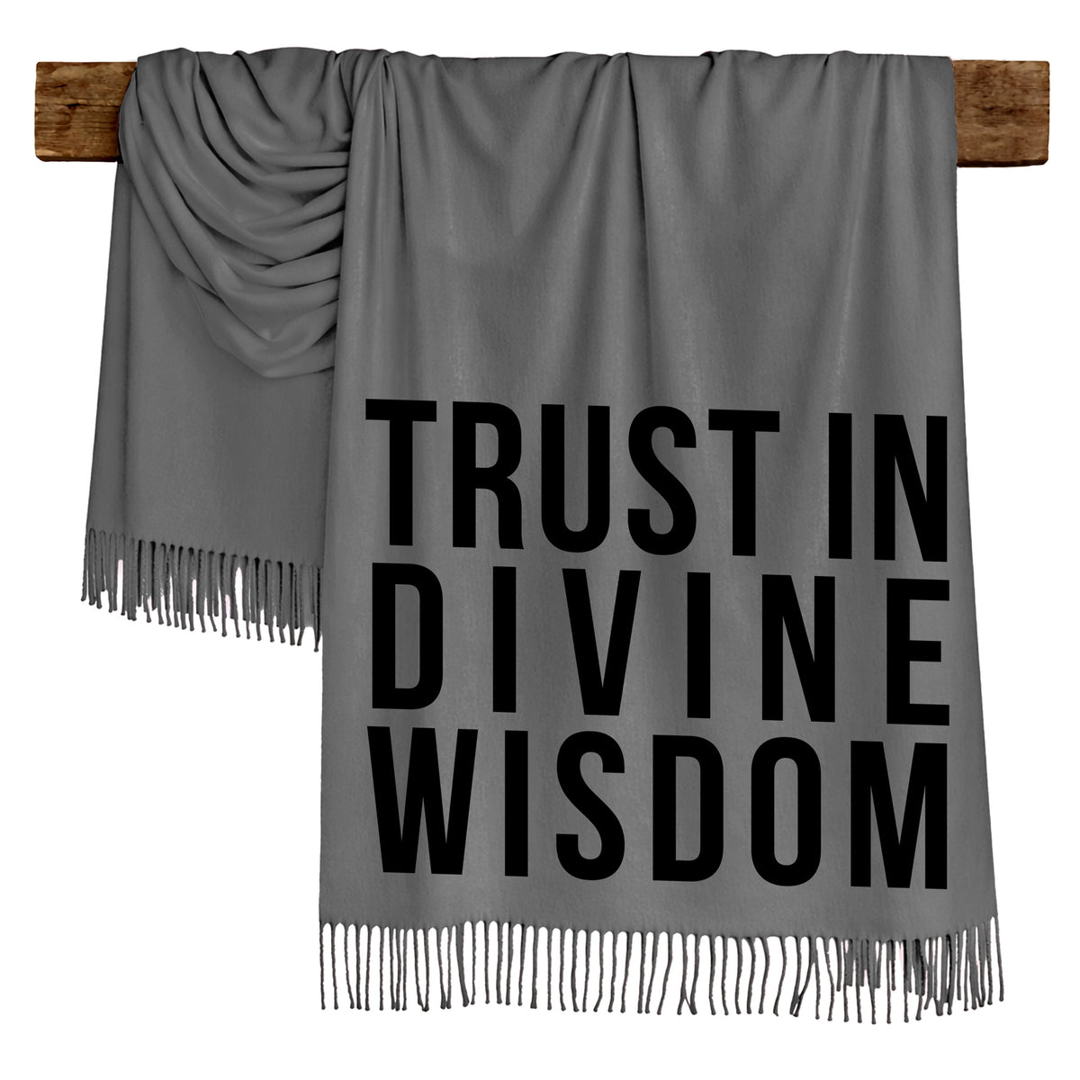 TRUST IN DIVINE WISDOM - Scarf , Black Font