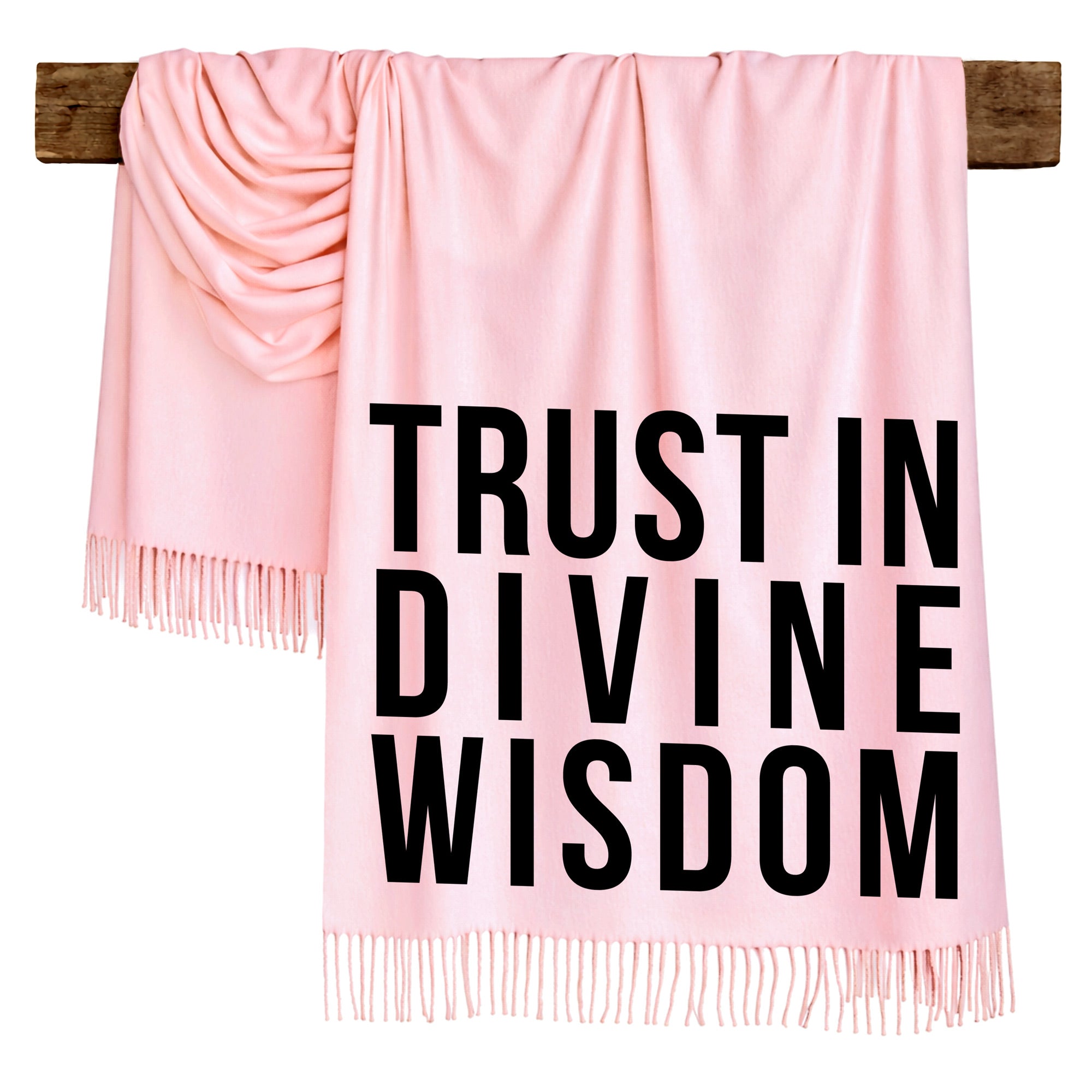 TRUST IN DIVINE WISDOM - Scarf , Black Font