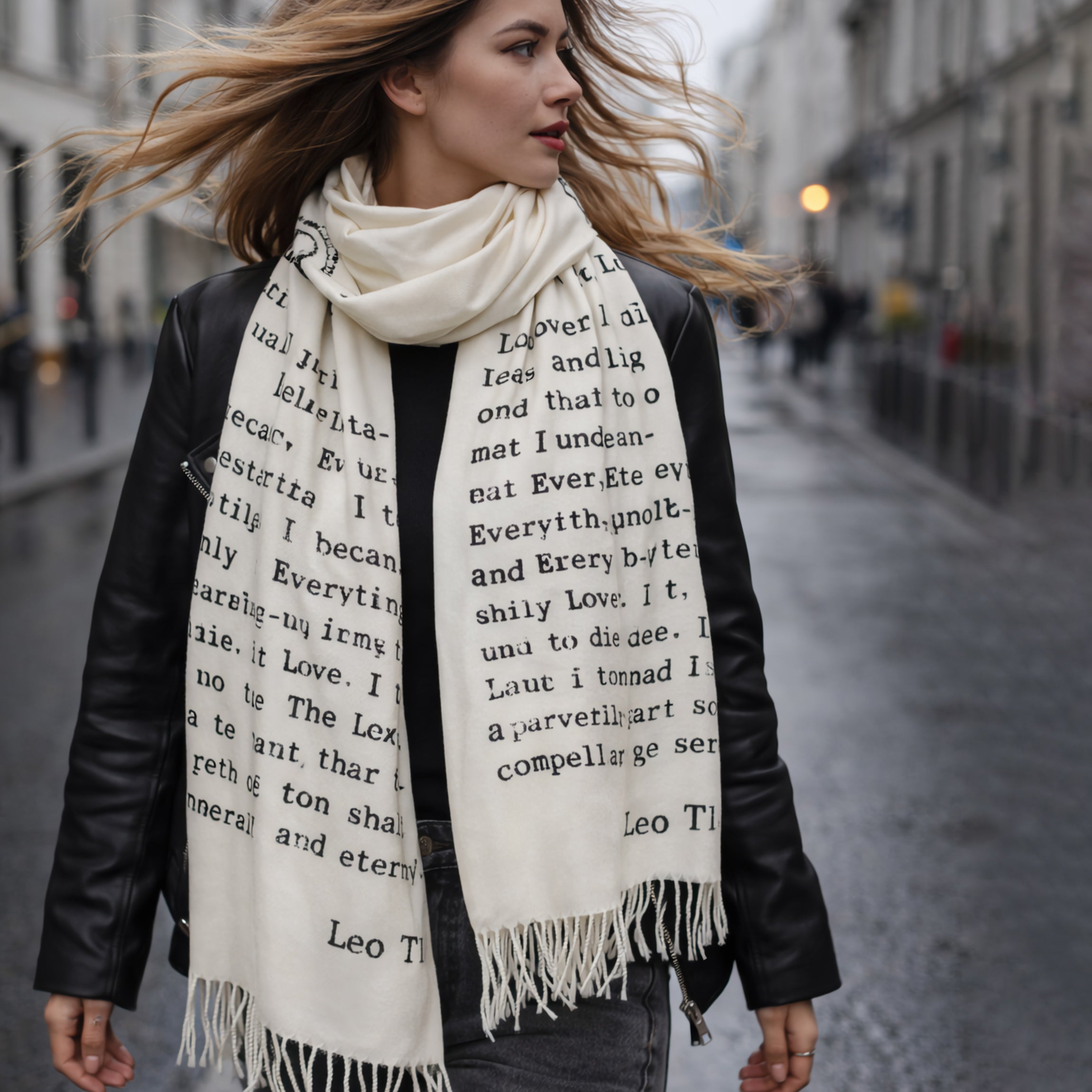 Vintage Typewriter Scarf