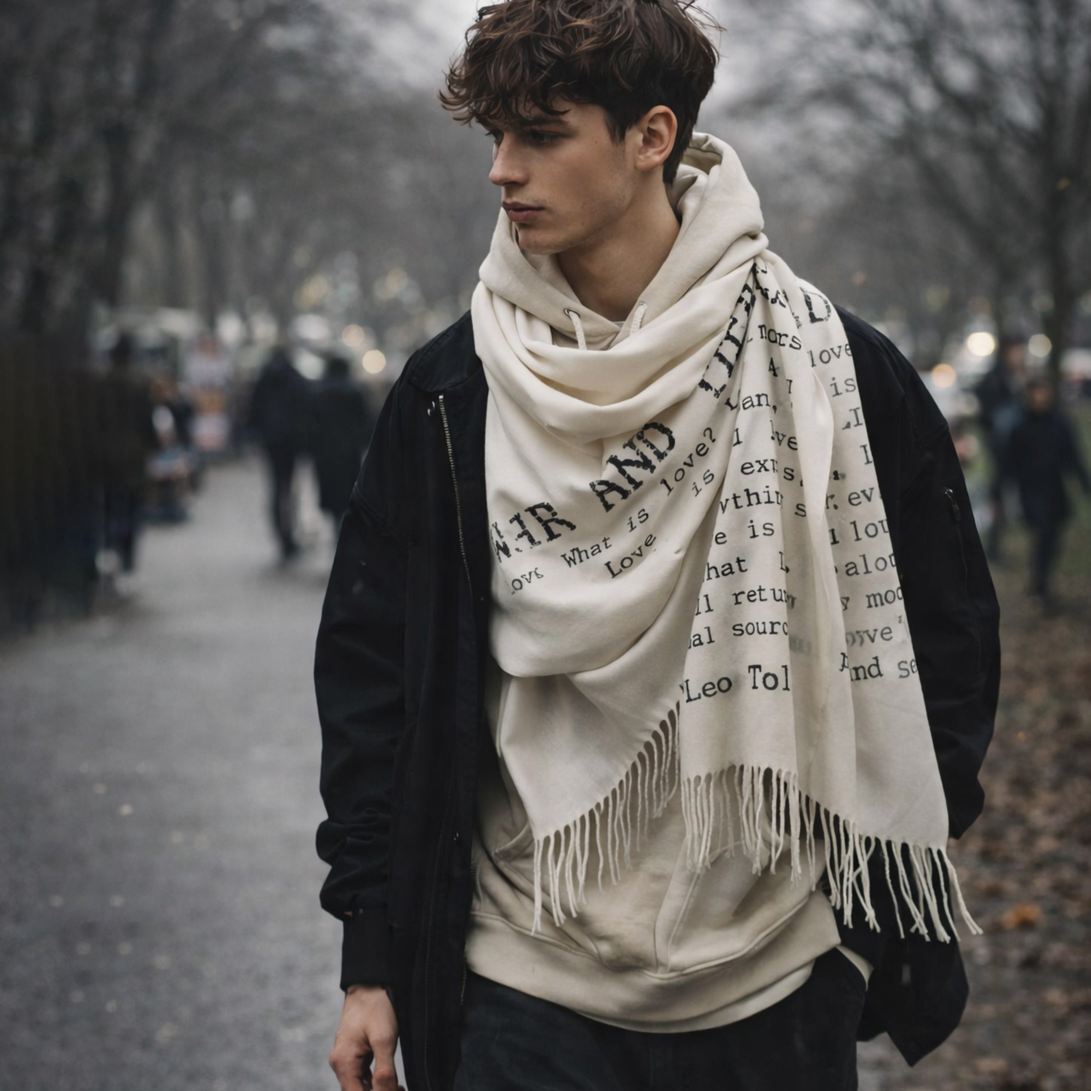 Vintage Typewriter Scarf