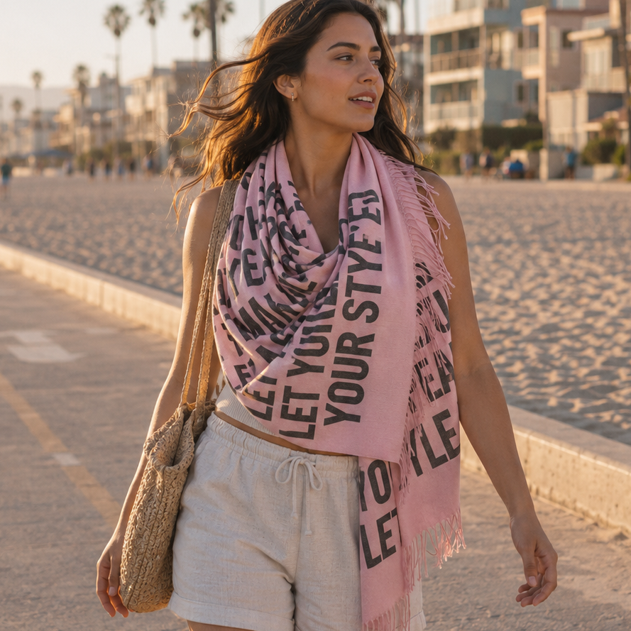 TRUST IN DIVINE WISDOM - Scarf , Black Font