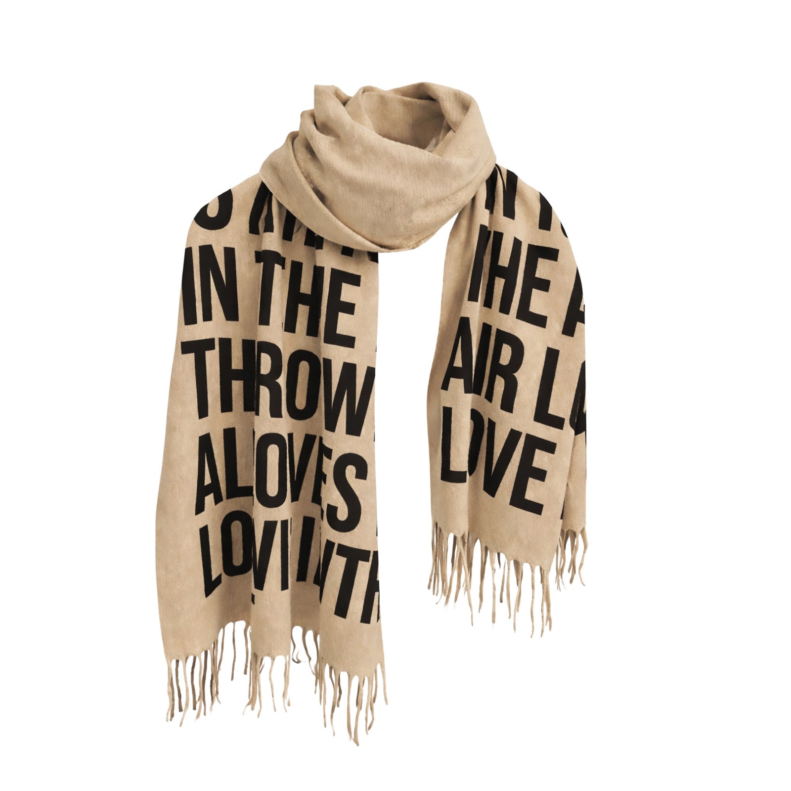 Statement Text Scarf – Wantara