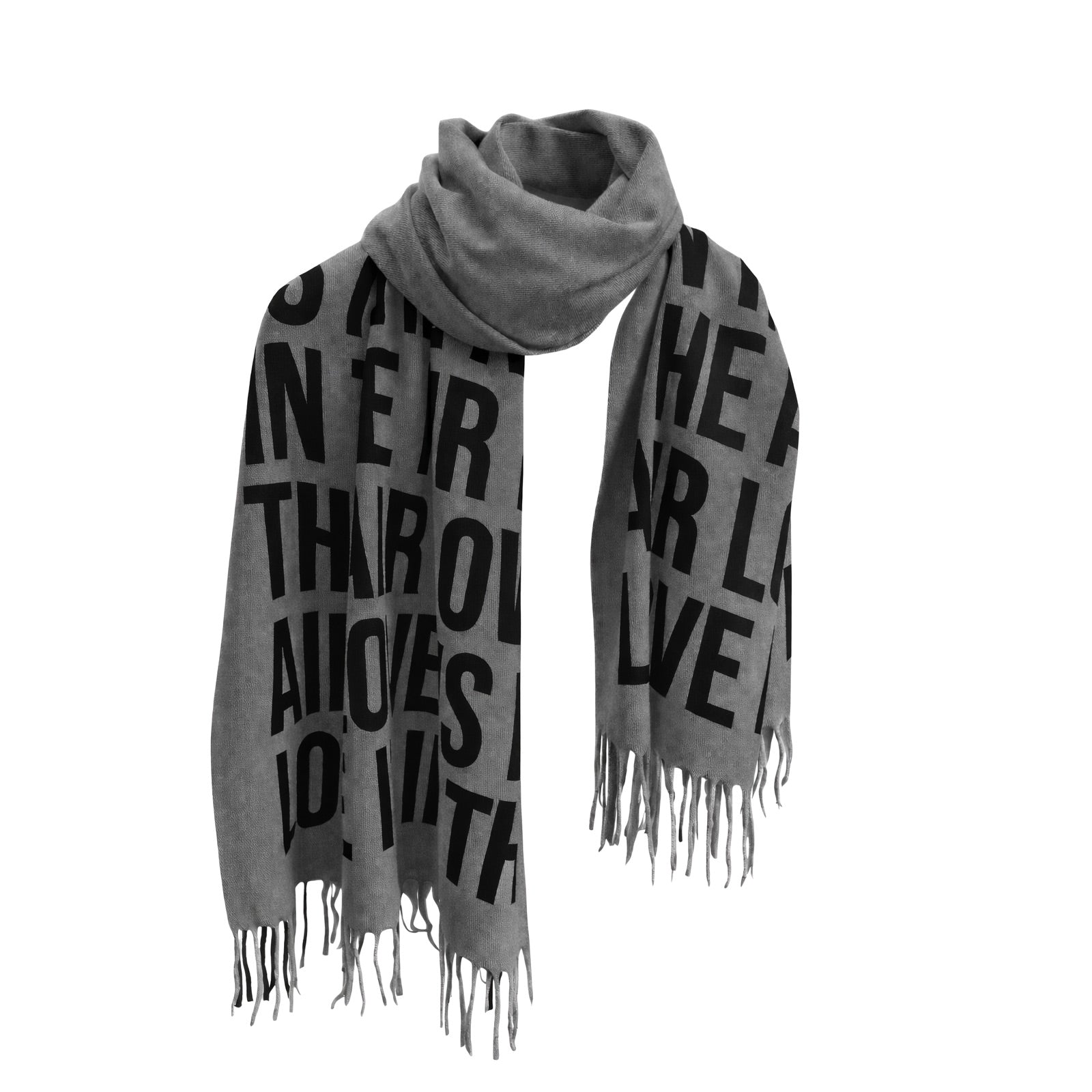 Statement Text Scarf