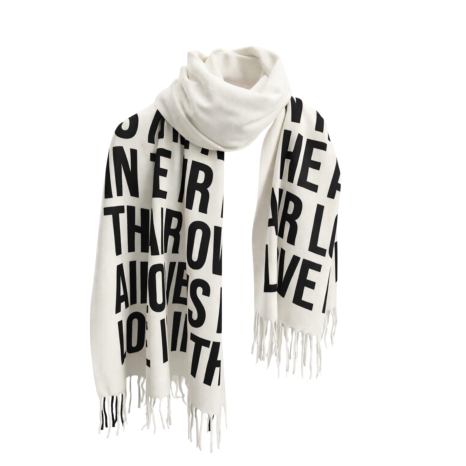 Statement Text Scarf
