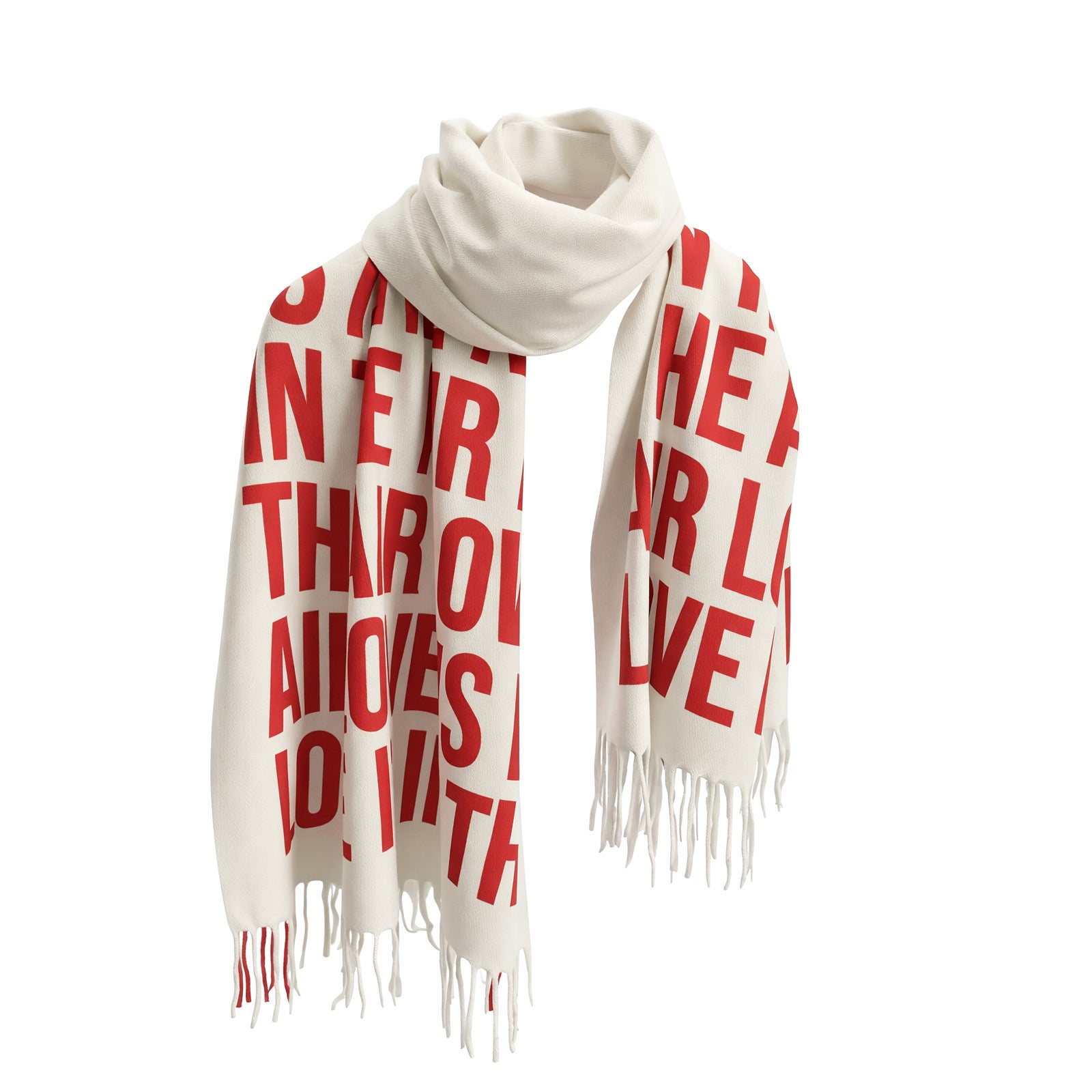 Statement Text Scarf