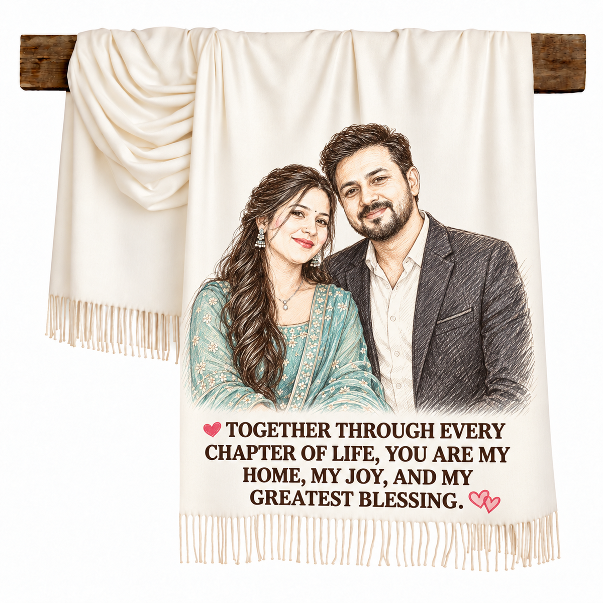 Photo Memory + Text Scarf