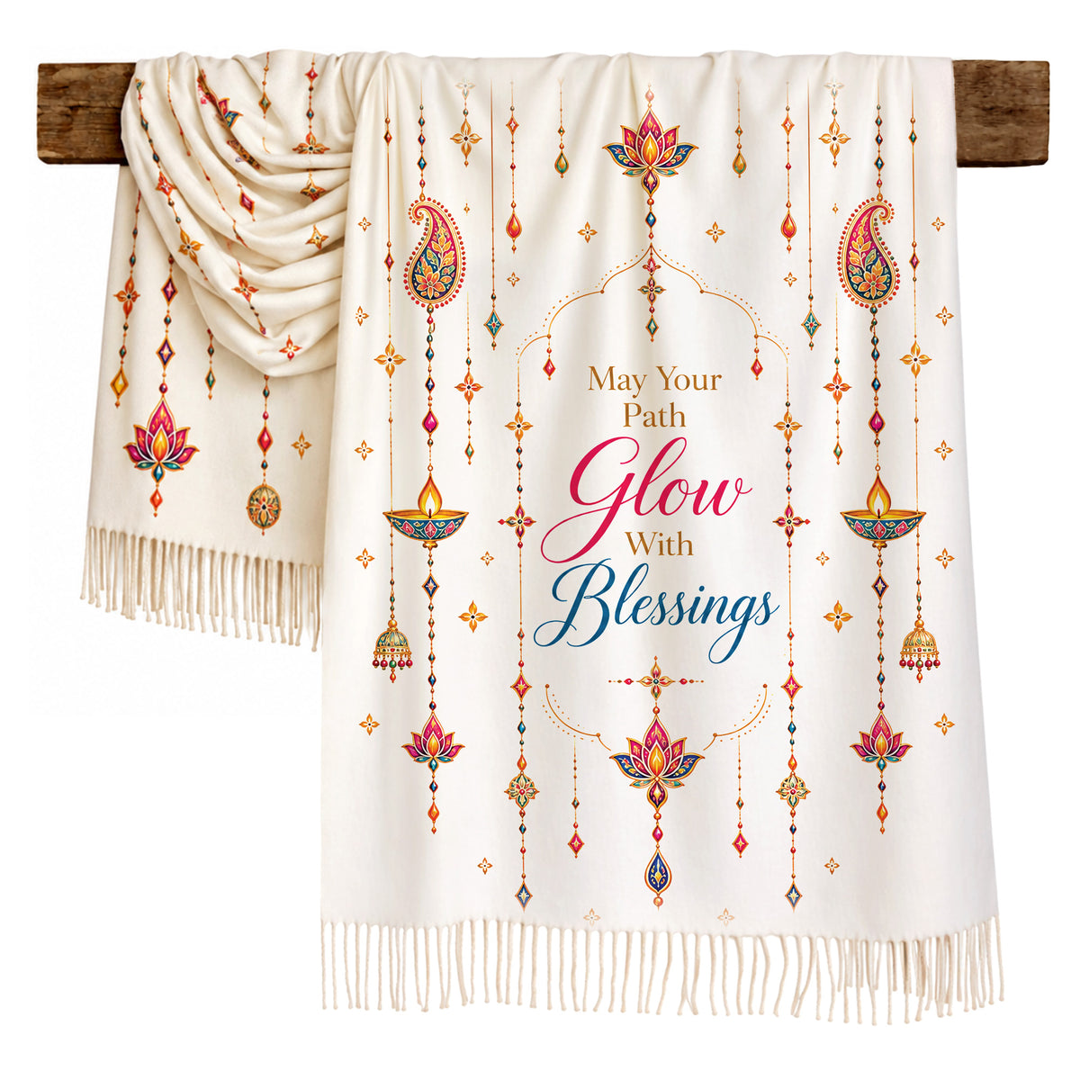 Diwali  Glow with Blessings Scarf