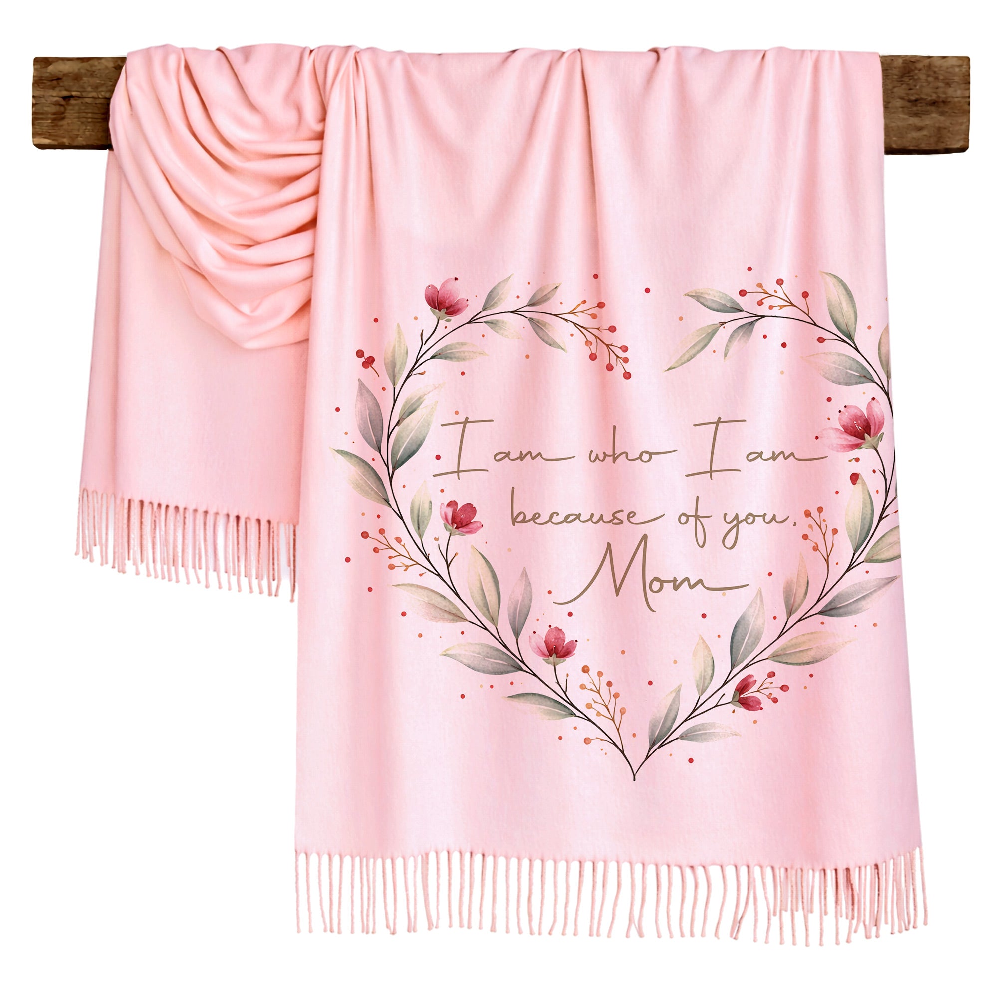 Floral Wreath Love Scarf for Mom