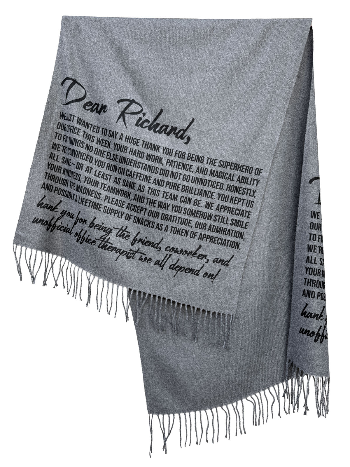 Bold Script Scarf