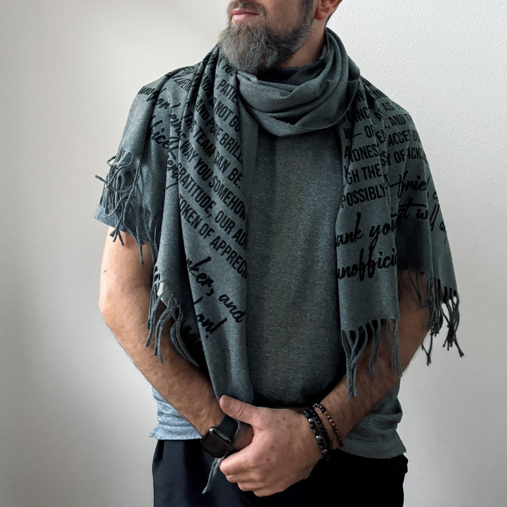 Bold Script Scarf
