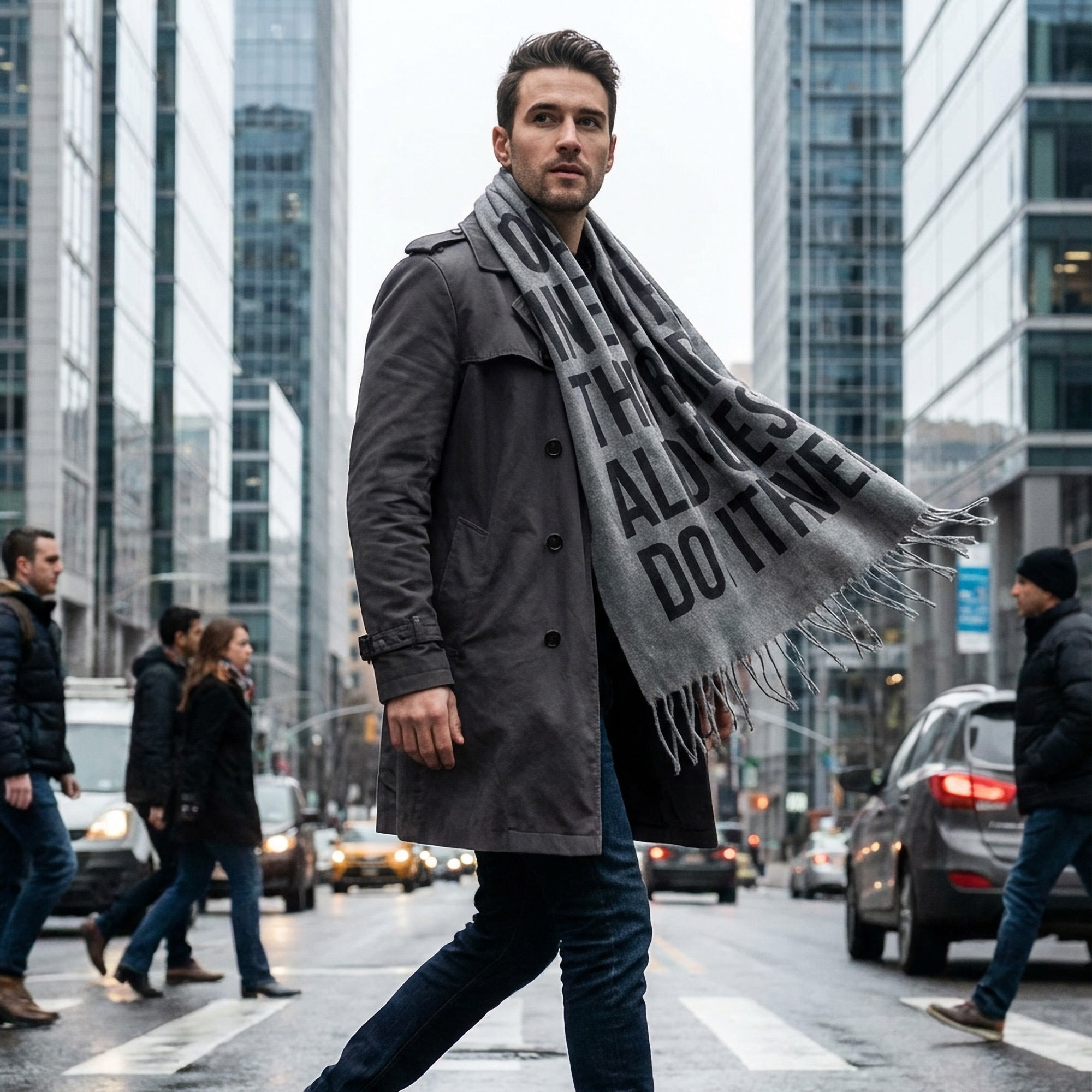 Statement Text Scarf