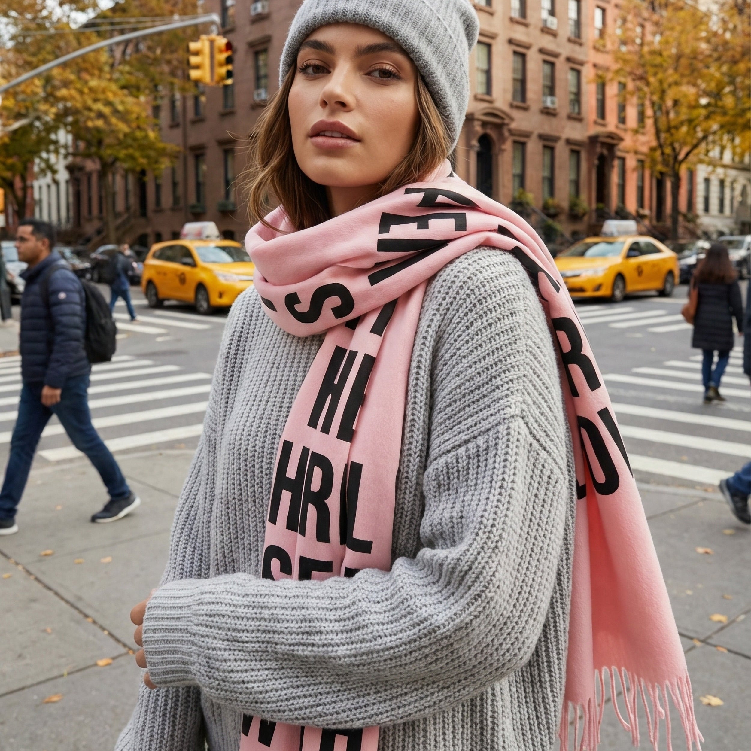 Statement Text Scarf