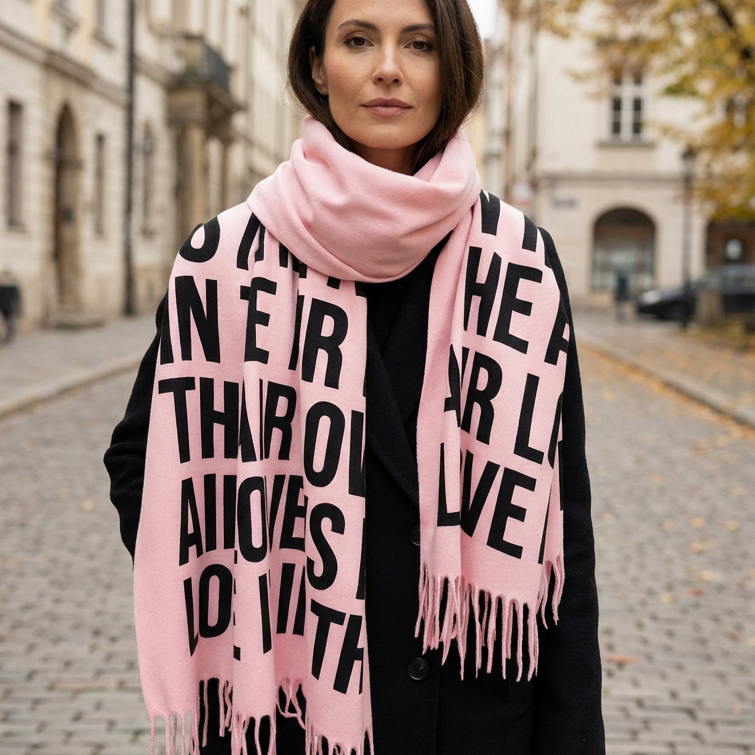 Statement Text Scarf