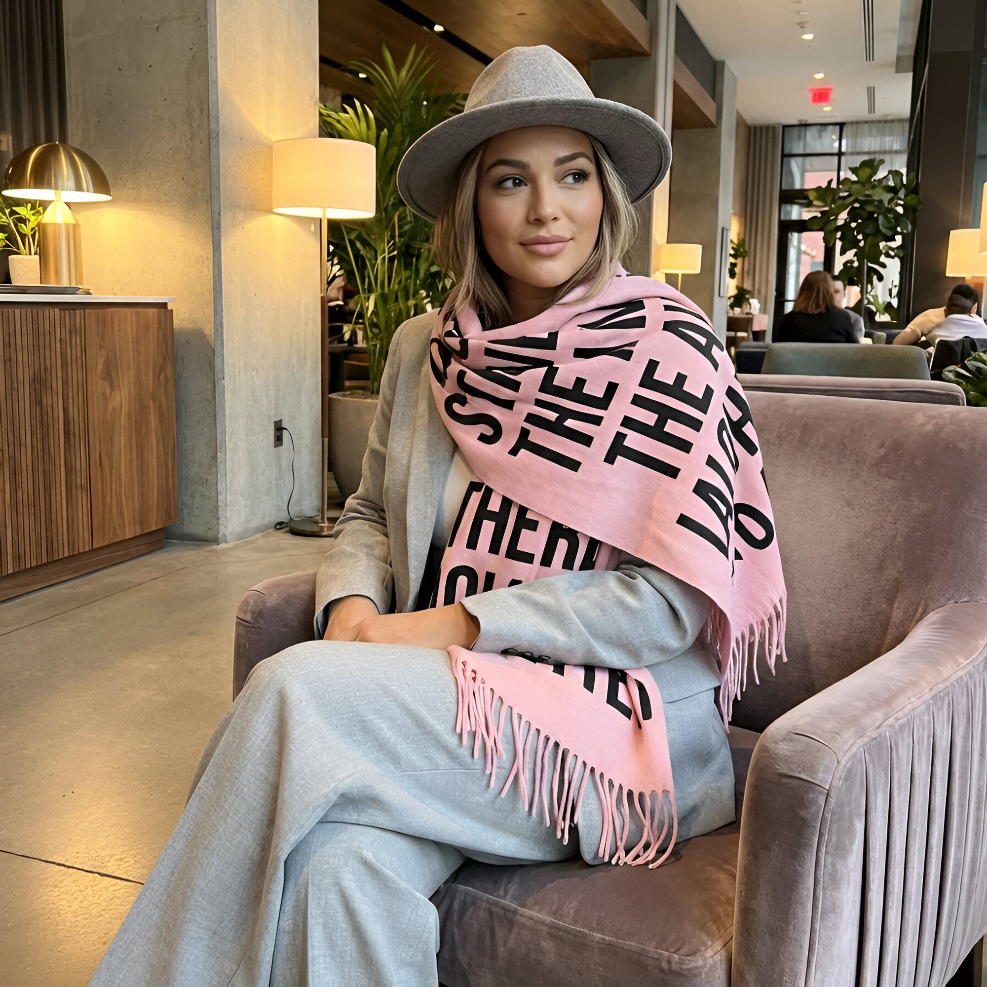 Statement Text Scarf