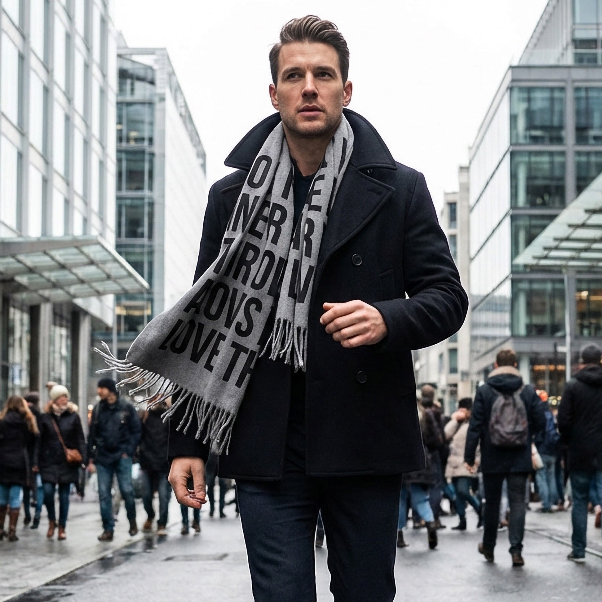 Statement Text Scarf