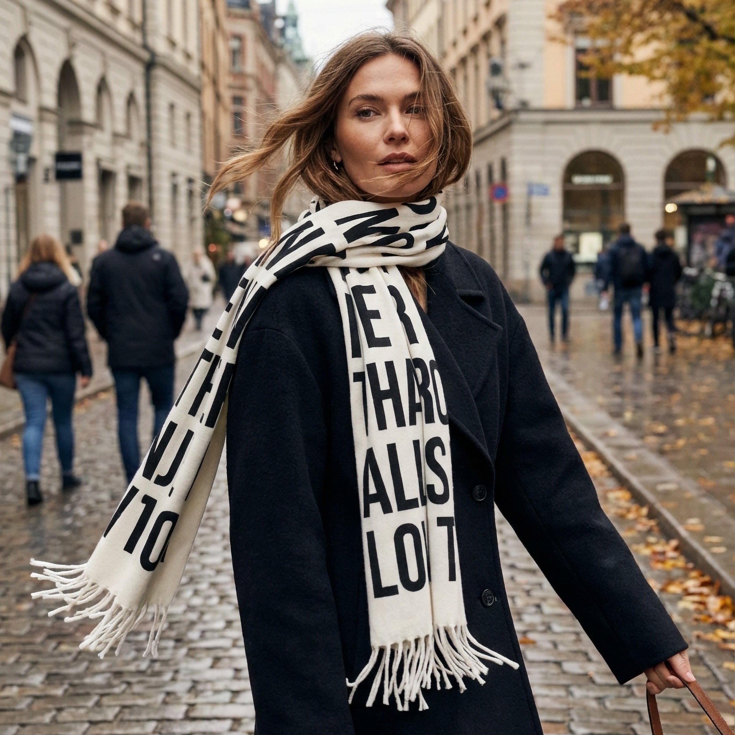 Statement Text Scarf