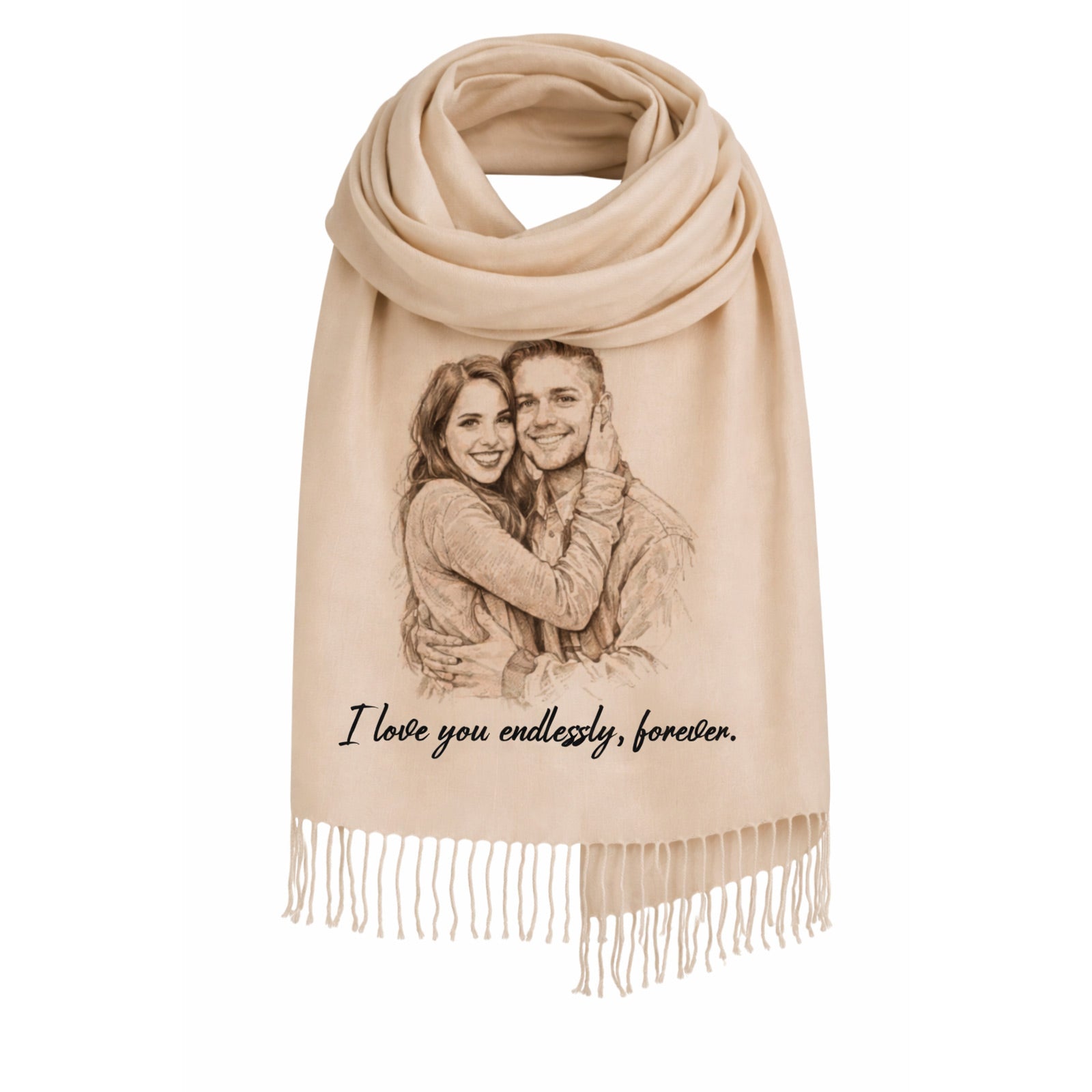 Photo Memory + Text Scarf