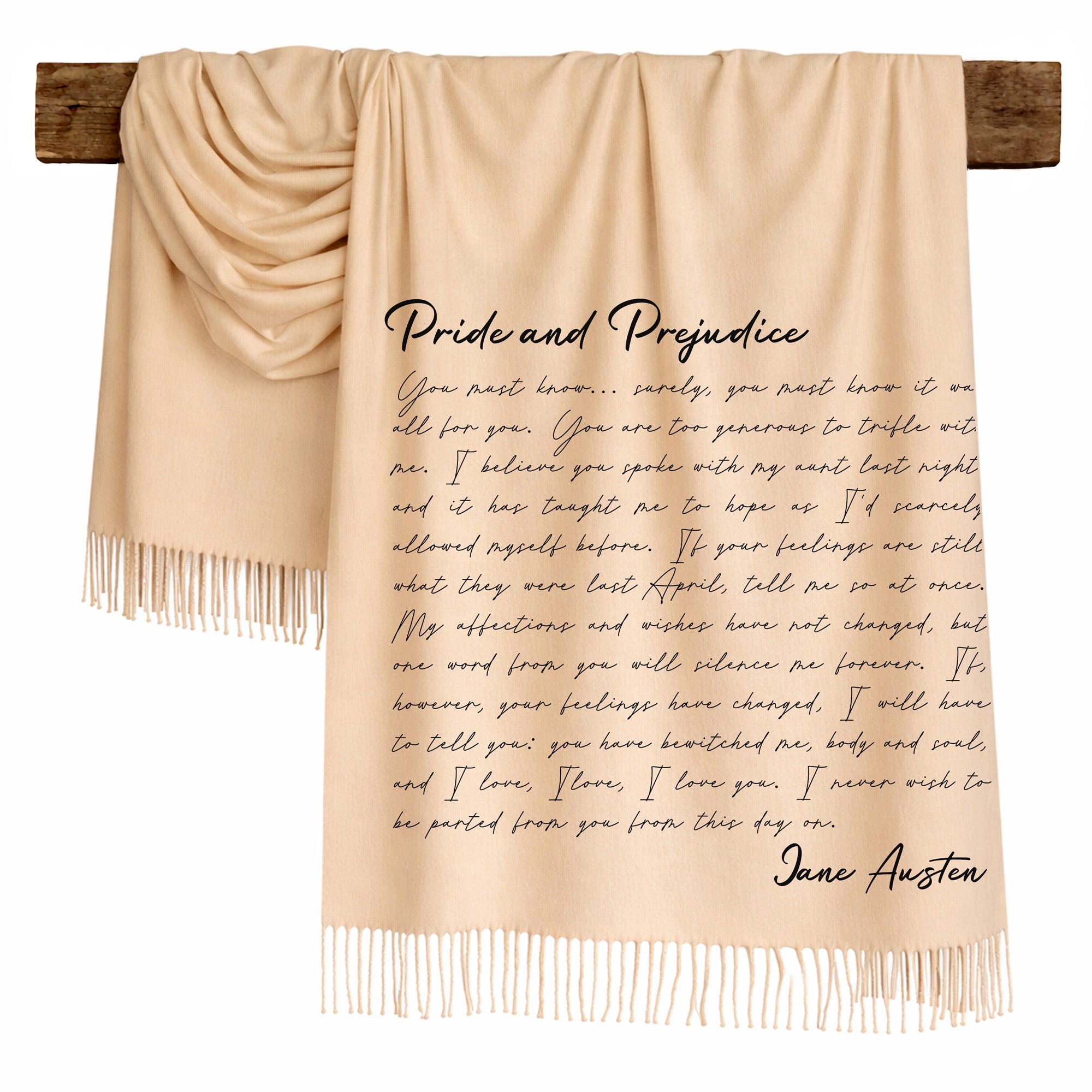 PRIDE AND PREJUDICE Literary Scarf