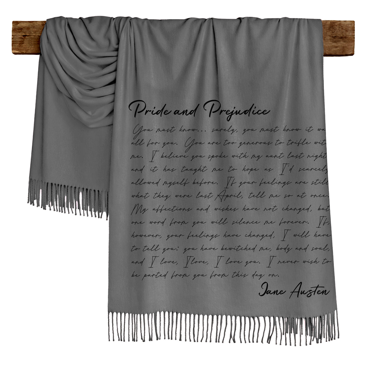 PRIDE AND PREJUDICE Literary Scarf