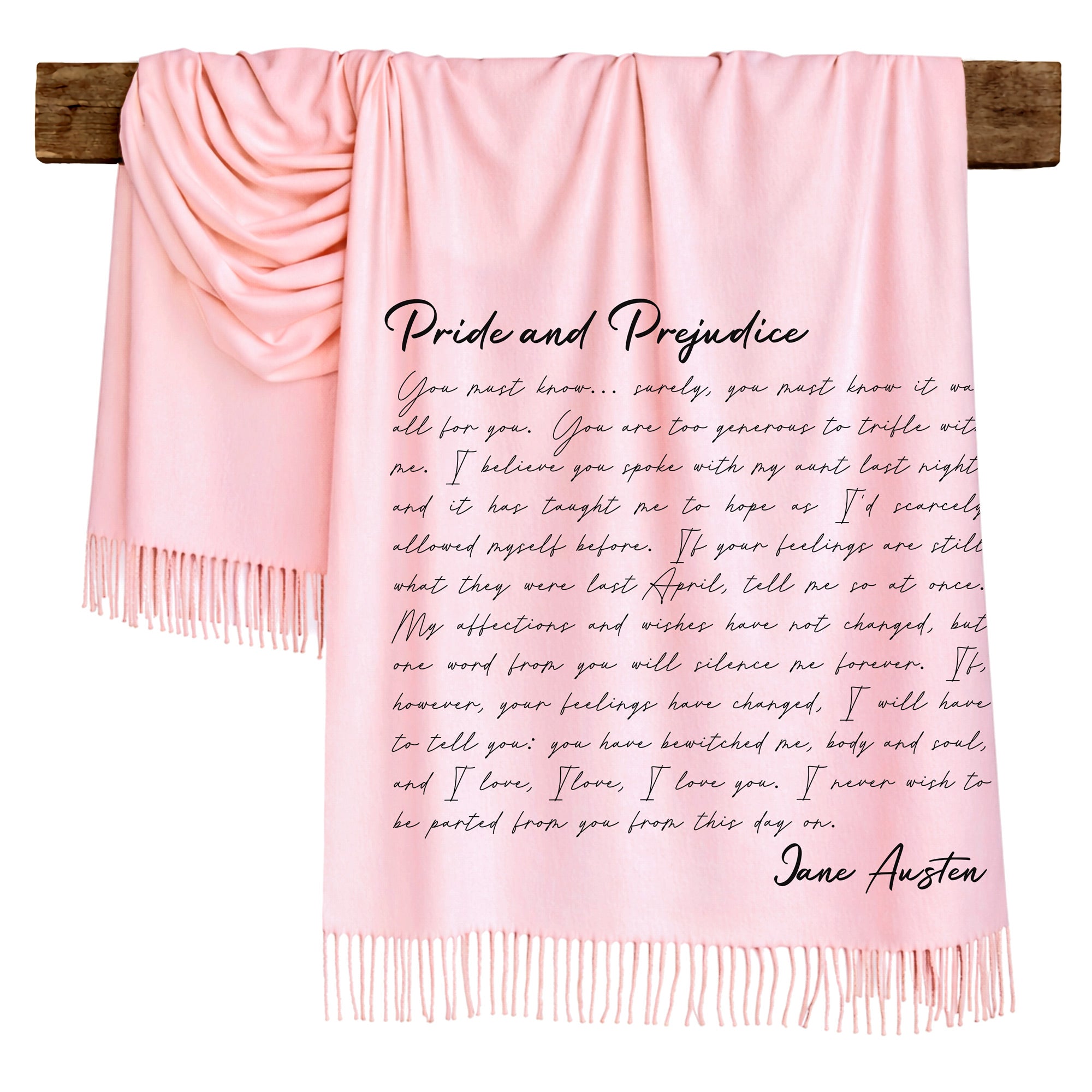 PRIDE AND PREJUDICE Literary Scarf