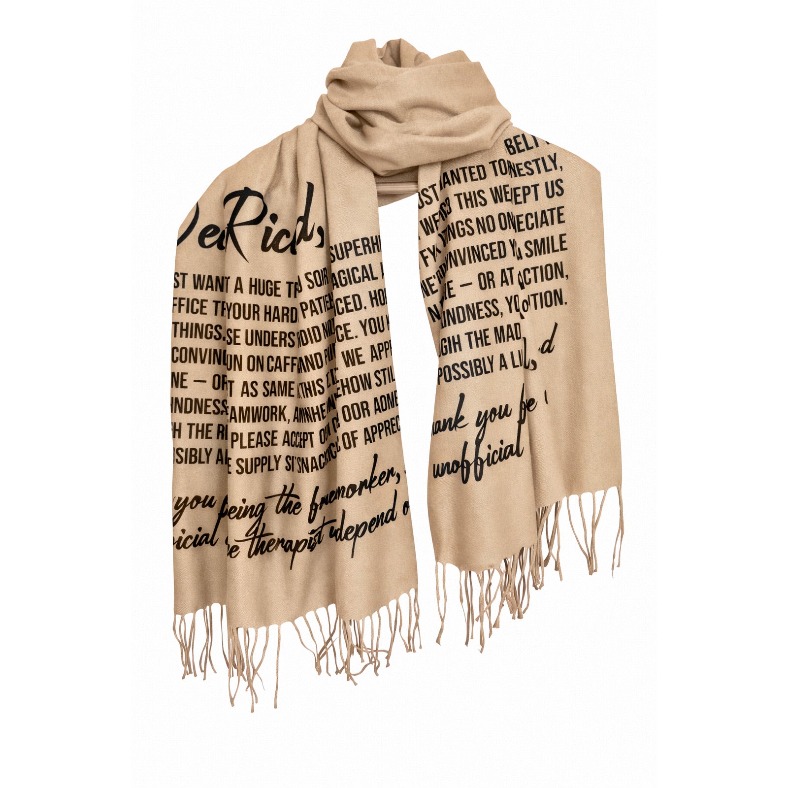 Bold Script Scarf