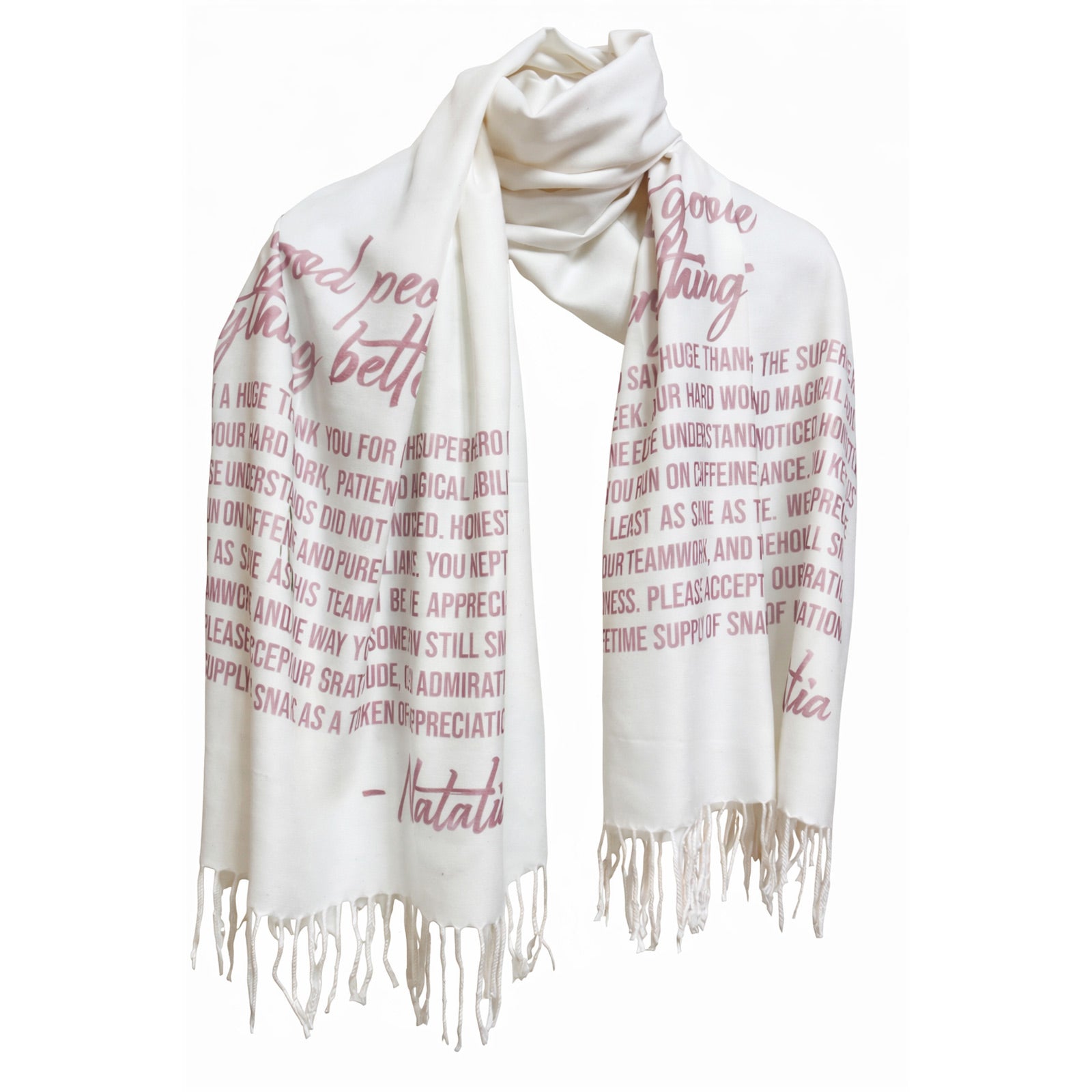 Bold Script Scarf