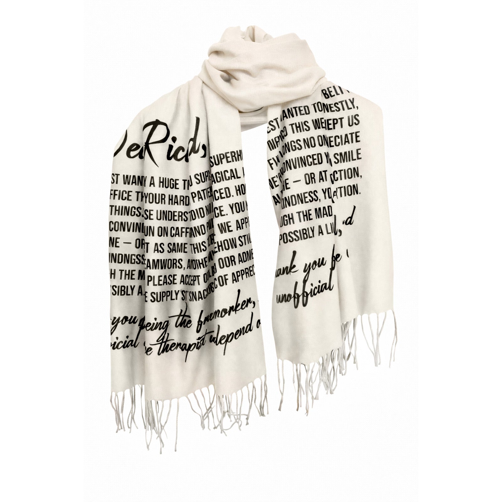 Bold Script Scarf