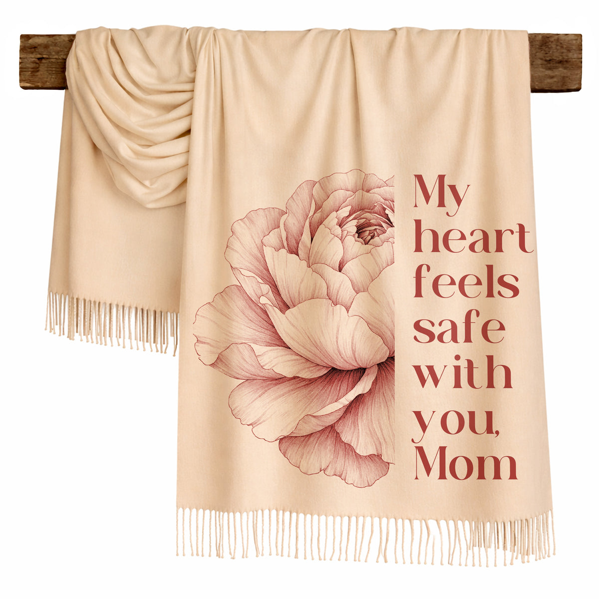 Blush Peony Love Scarf for Mom