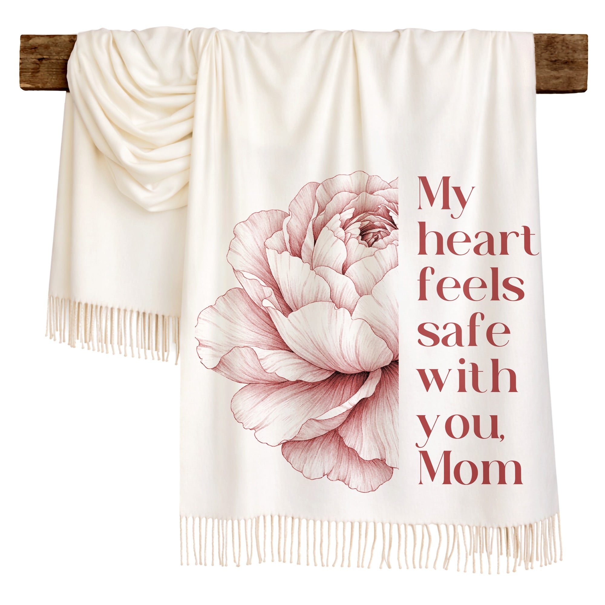 Blush Peony Love Scarf for Mom
