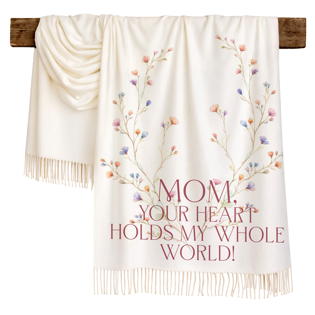 Blossom Wreath Love Scarf for Mom