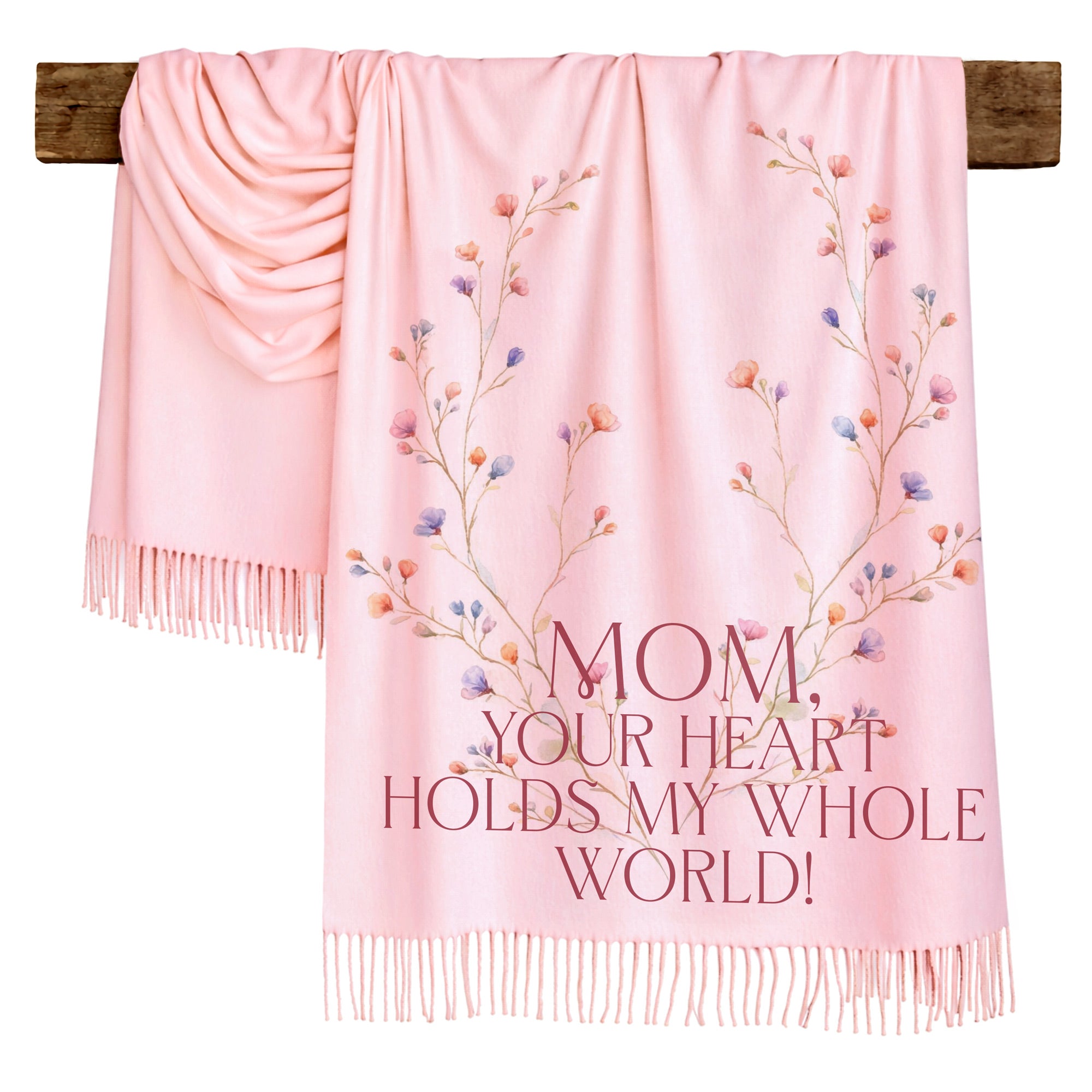 Blossom Wreath Love Scarf for Mom