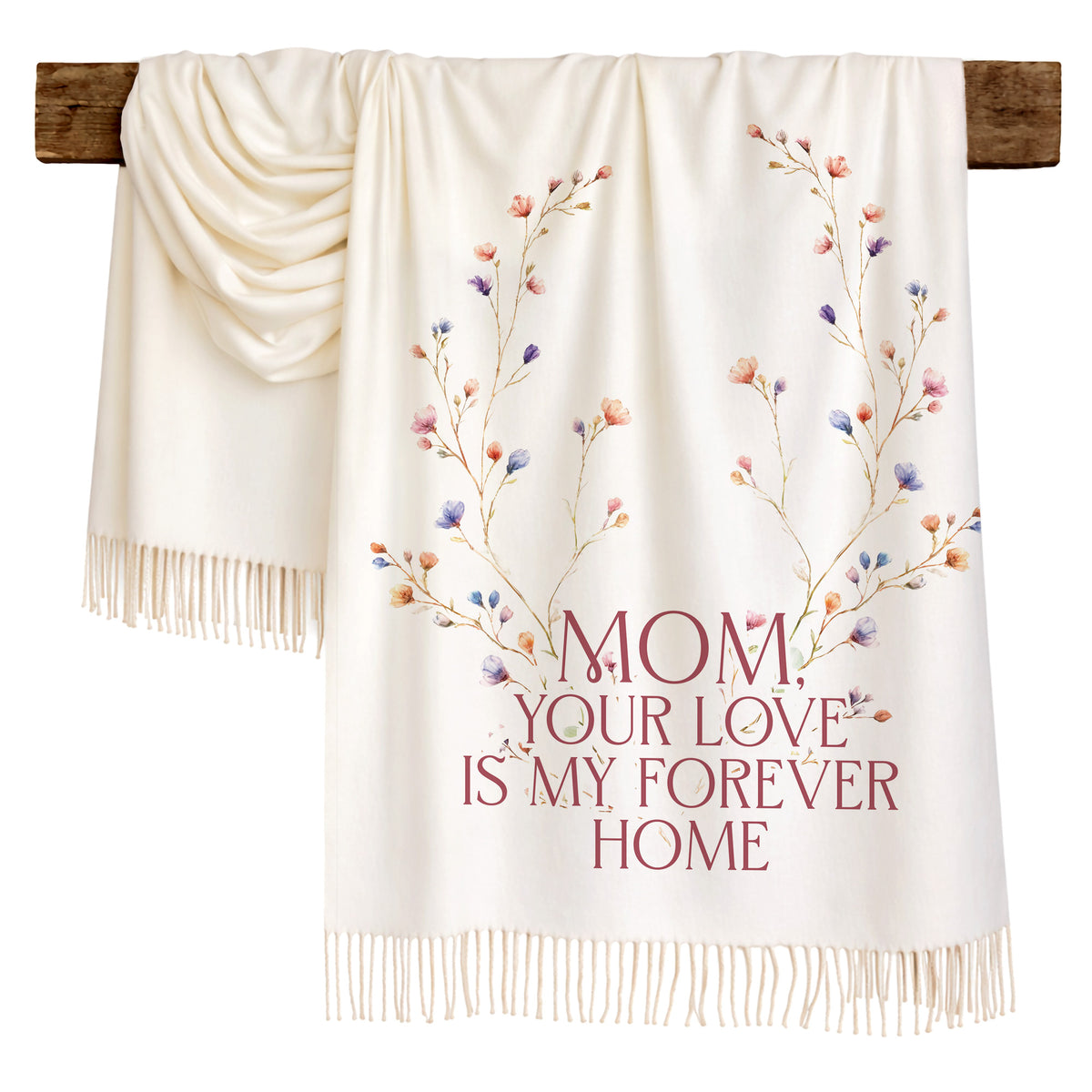 Blossom Wreath Love Scarf for Mom