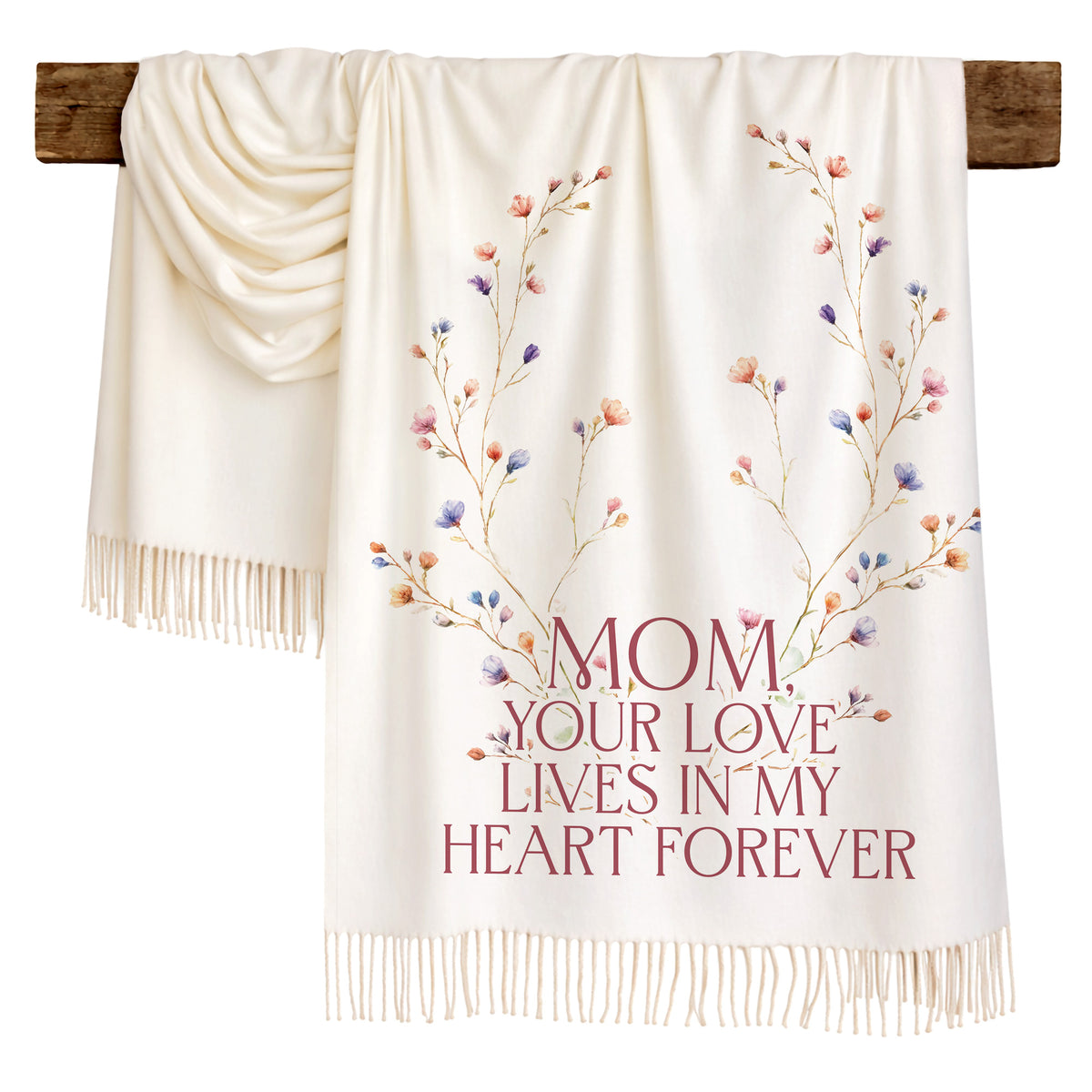 Blossom Wreath Love Scarf for Mom