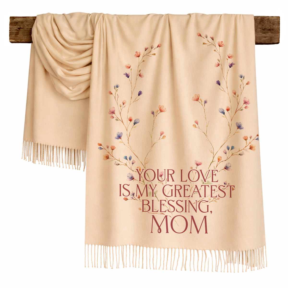 Blossom Wreath Love Scarf for Mom
