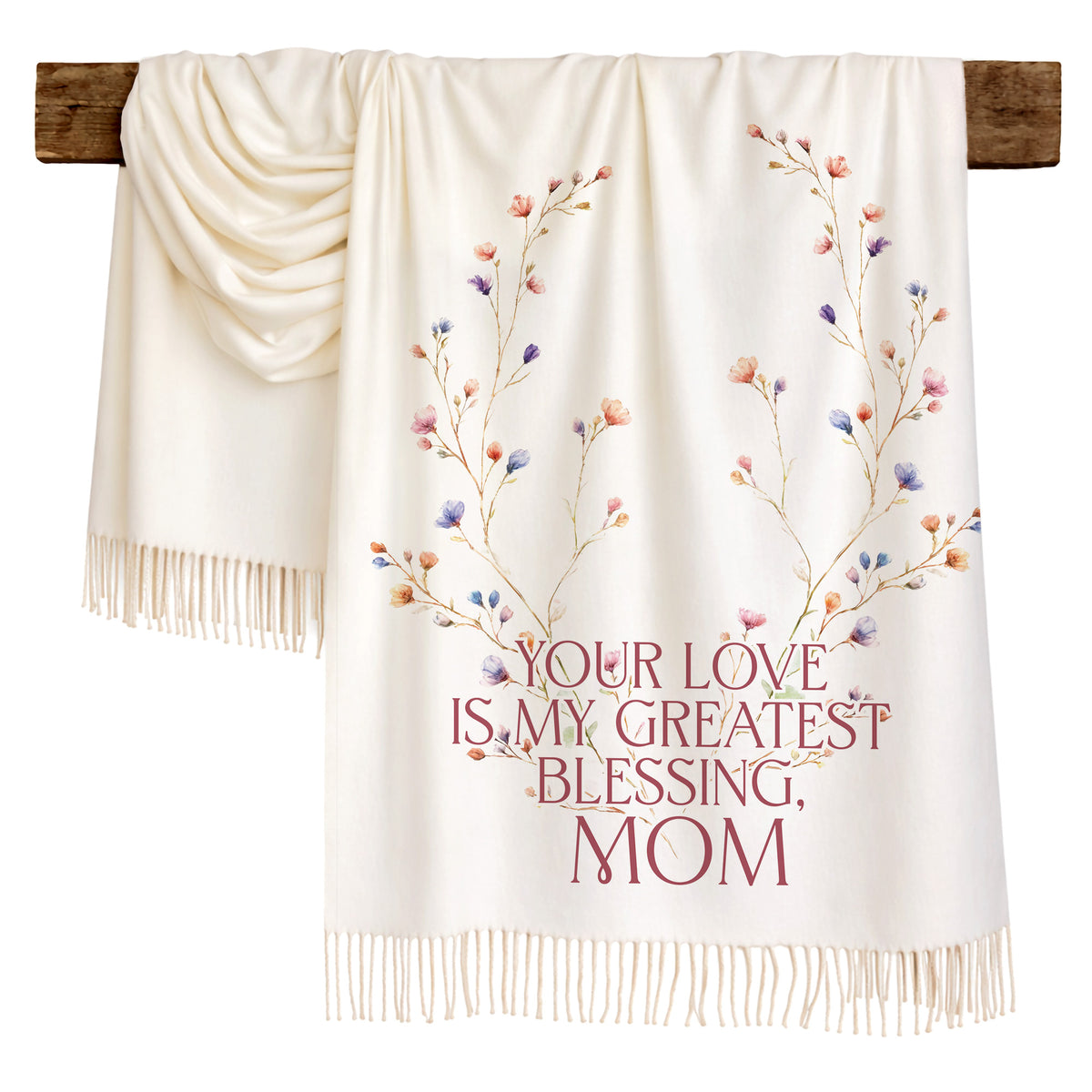 Blossom Wreath Love Scarf for Mom
