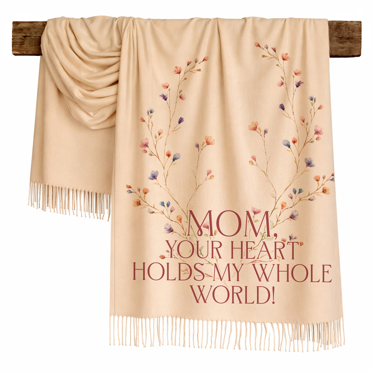 Blossom Wreath Love Scarf for Mom