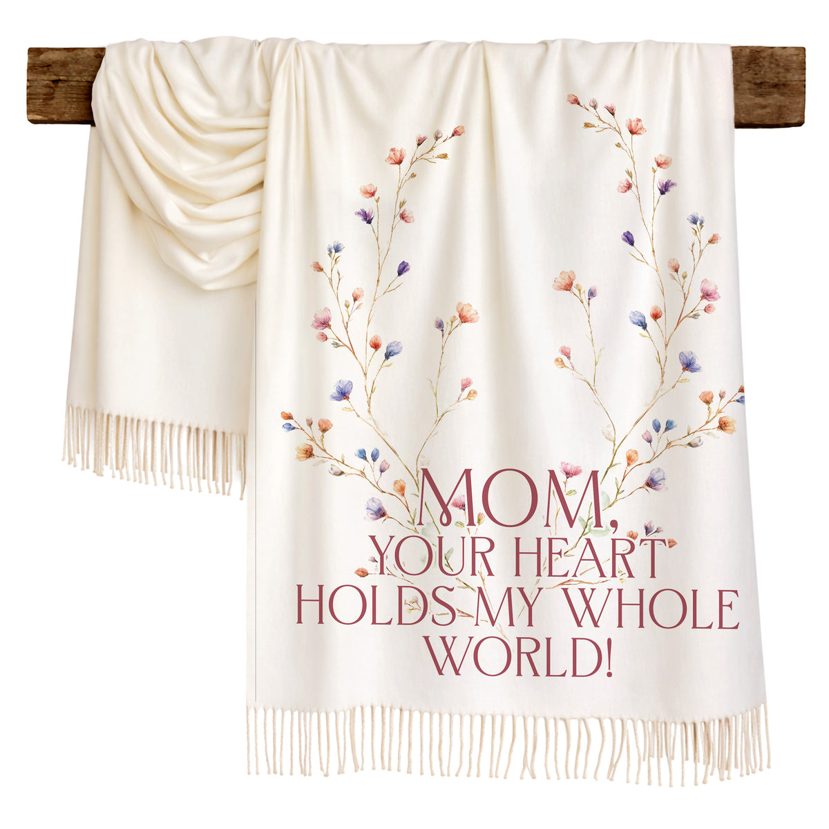 Blossom Wreath Love Scarf for Mom