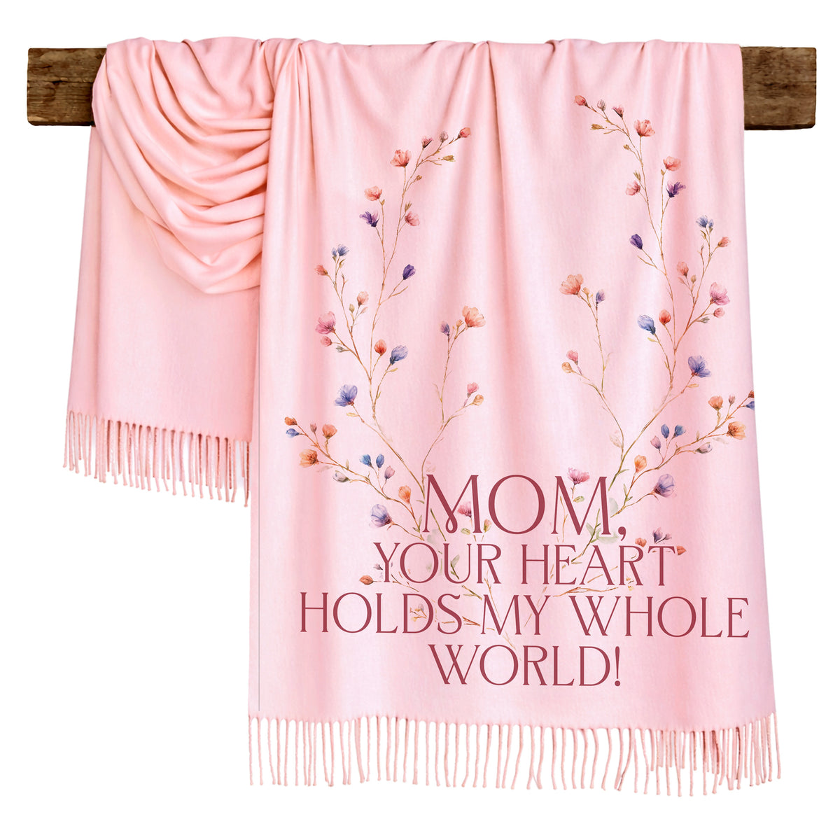 Blossom Wreath Love Scarf for Mom