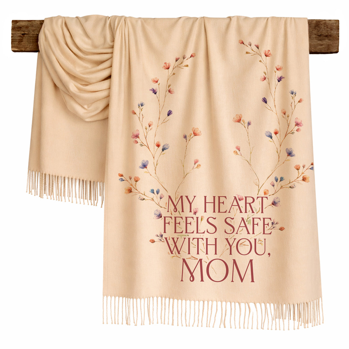 Blossom Wreath Love Scarf for Mom
