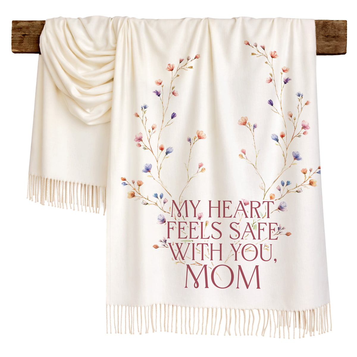 Blossom Wreath Love Scarf for Mom