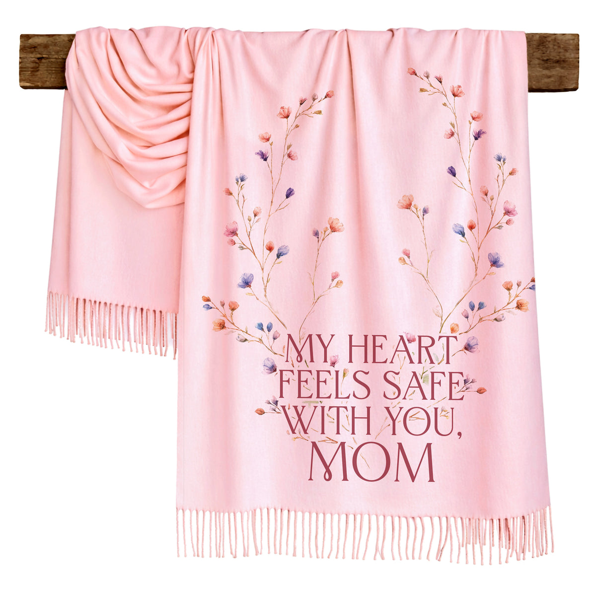 Blossom Wreath Love Scarf for Mom