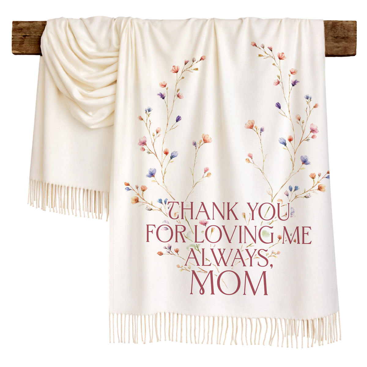 Blossom Wreath Love Scarf for Mom