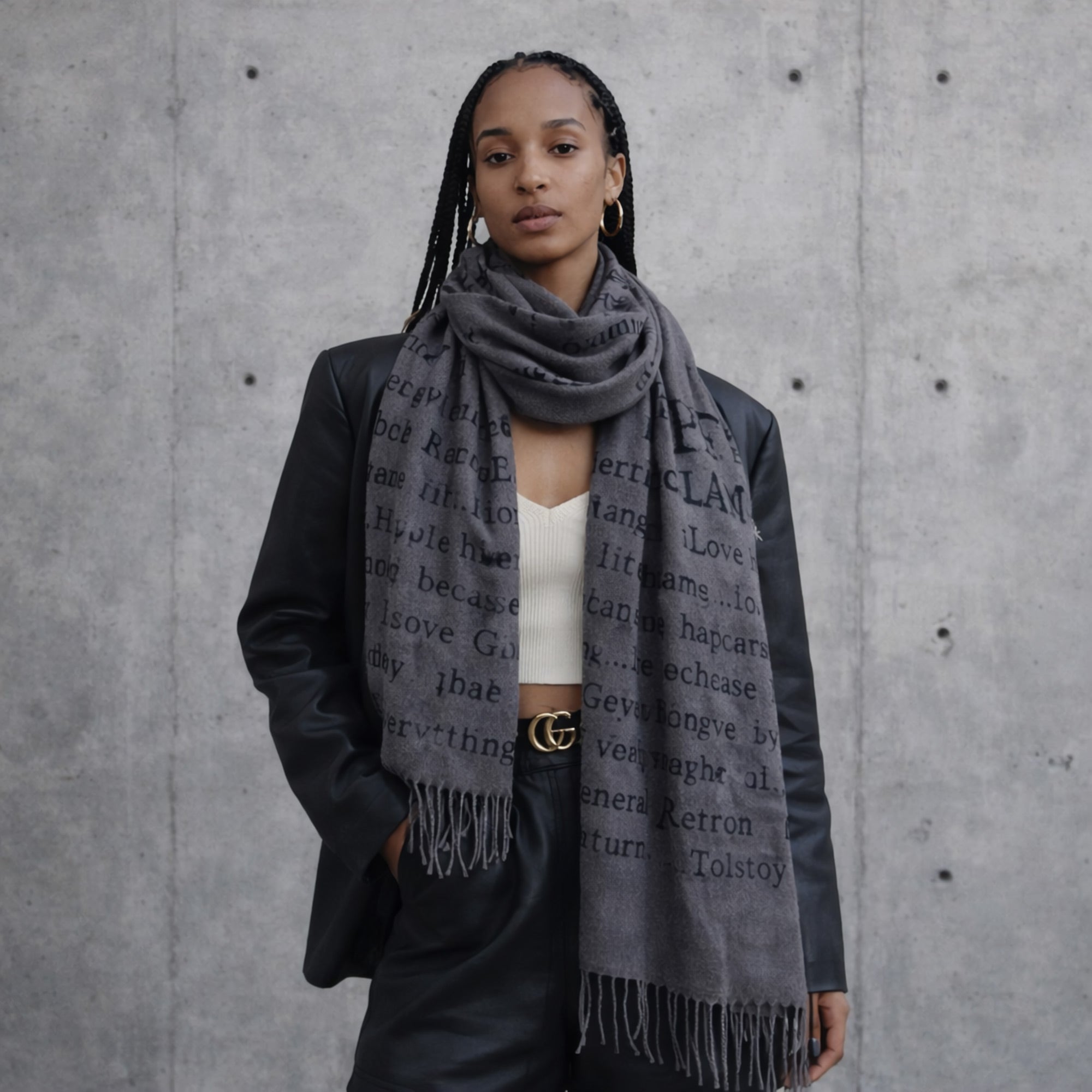 Vintage Typewriter Scarf