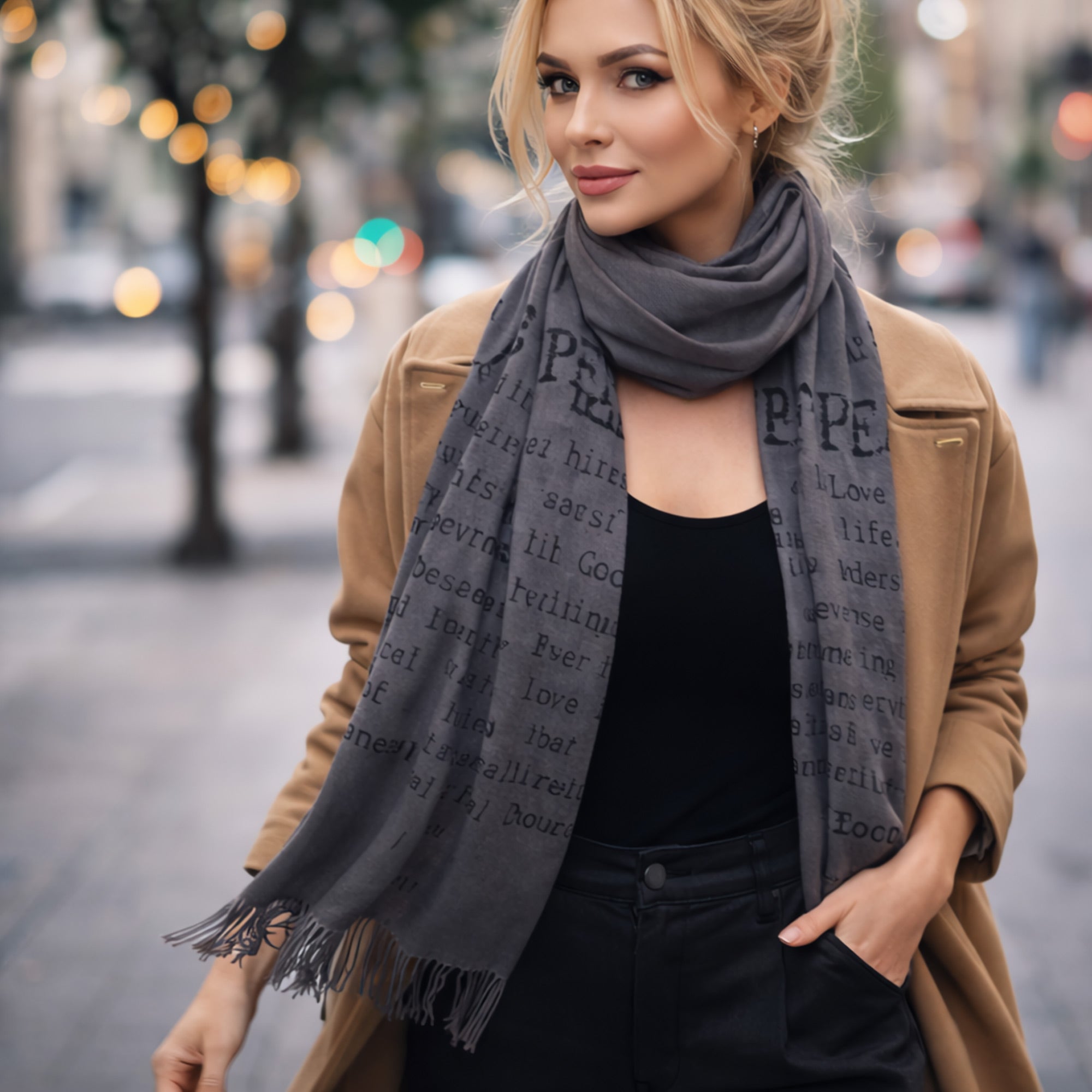 Vintage Typewriter Scarf