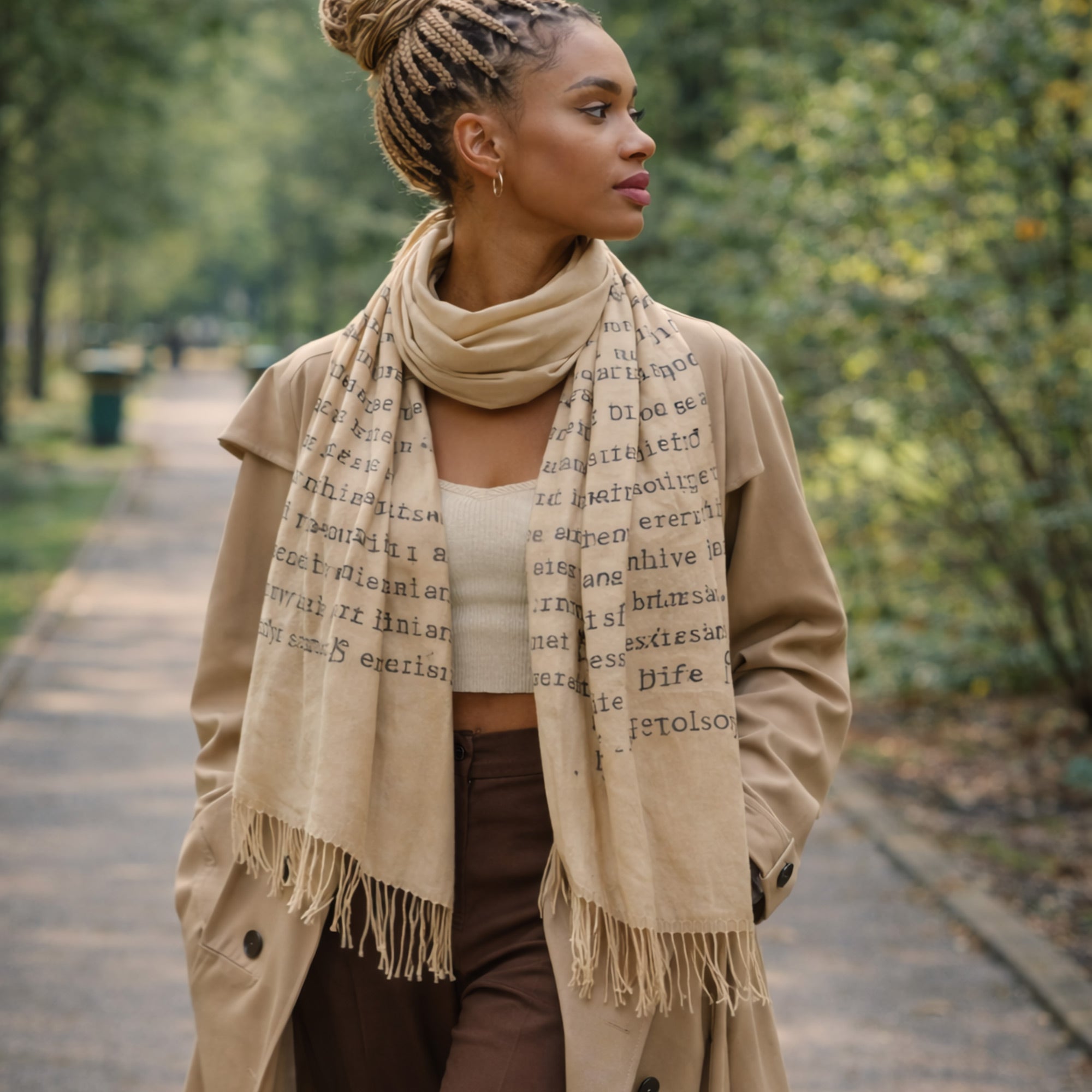 Vintage Typewriter Scarf